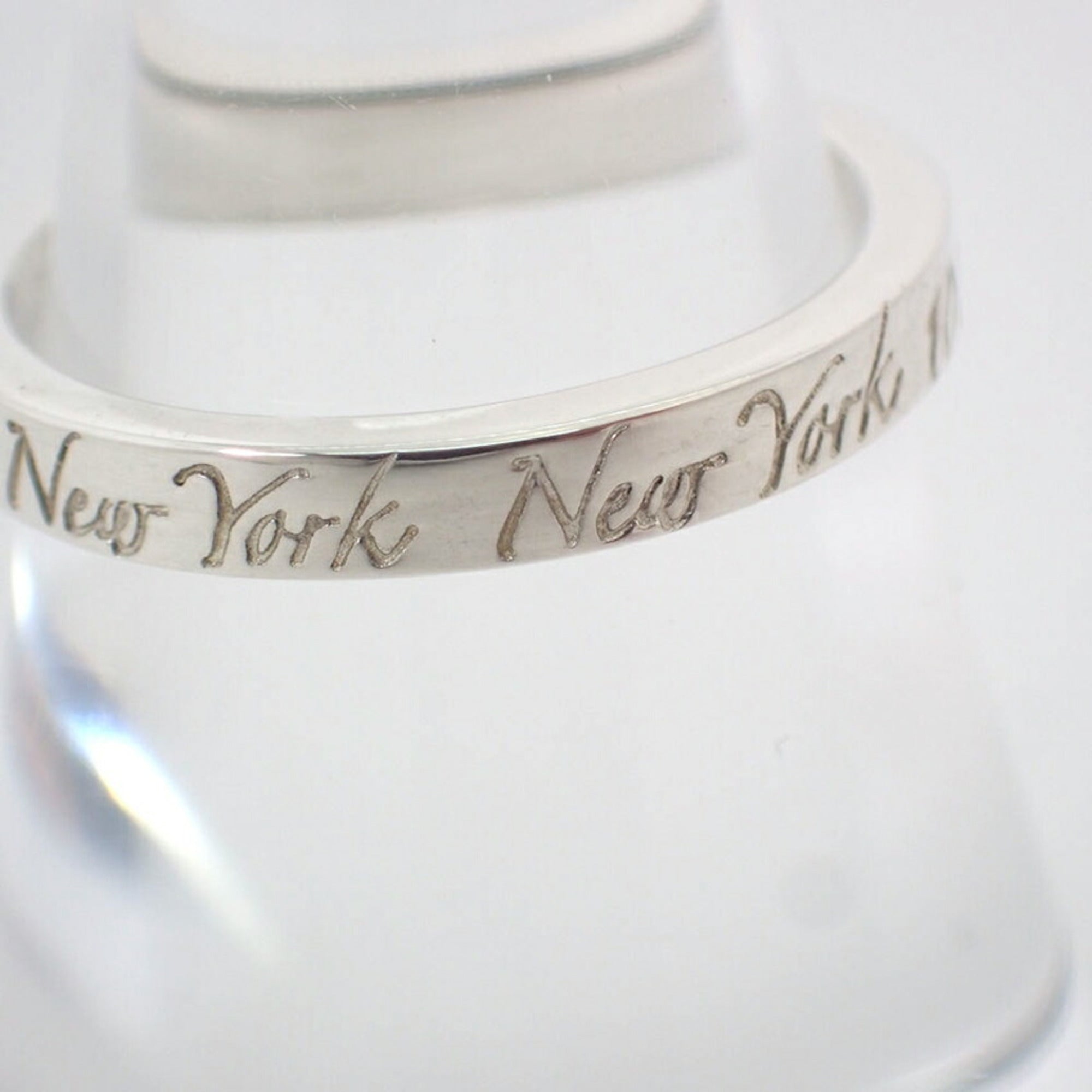 Tiffany Silver Sterling Silver 925 Band Ring (Pre-Owned)