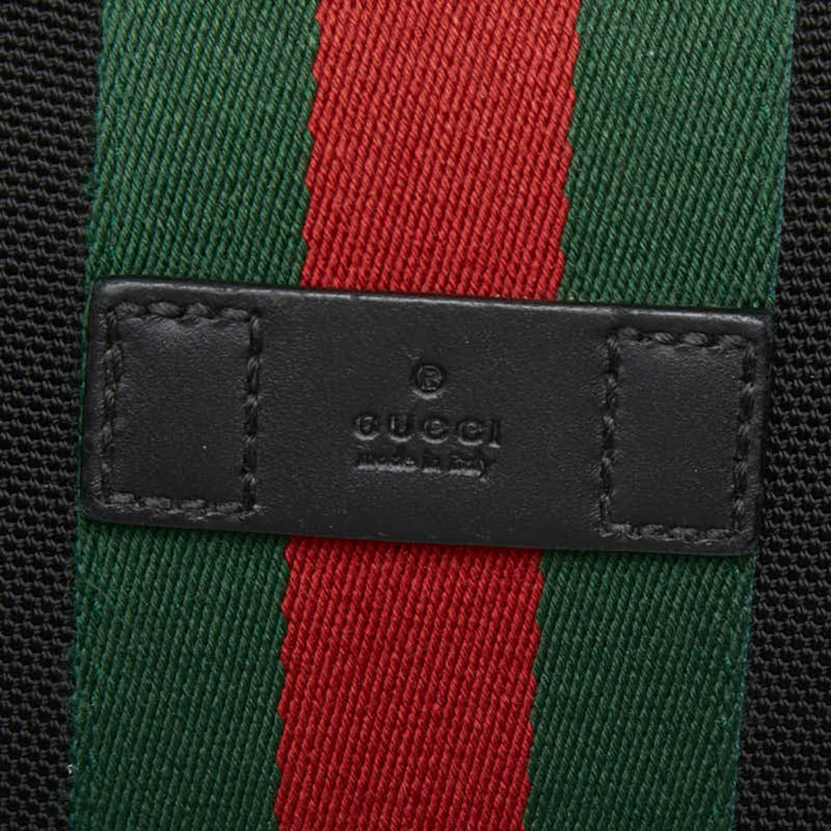 Gucci Black Canvas Leather Shoulder Bag (Pre-Owned)