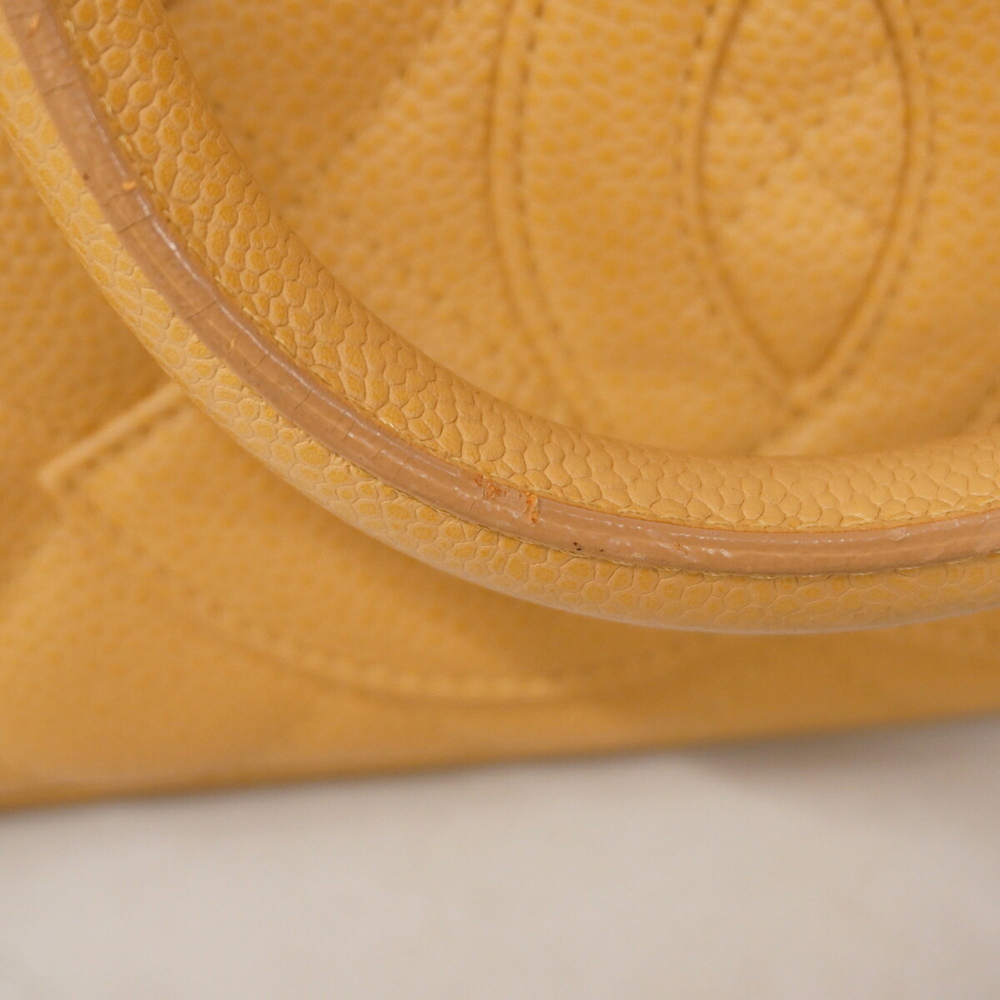 Chanel Beige Grained Calfskin Handbag (Pre-Owned)