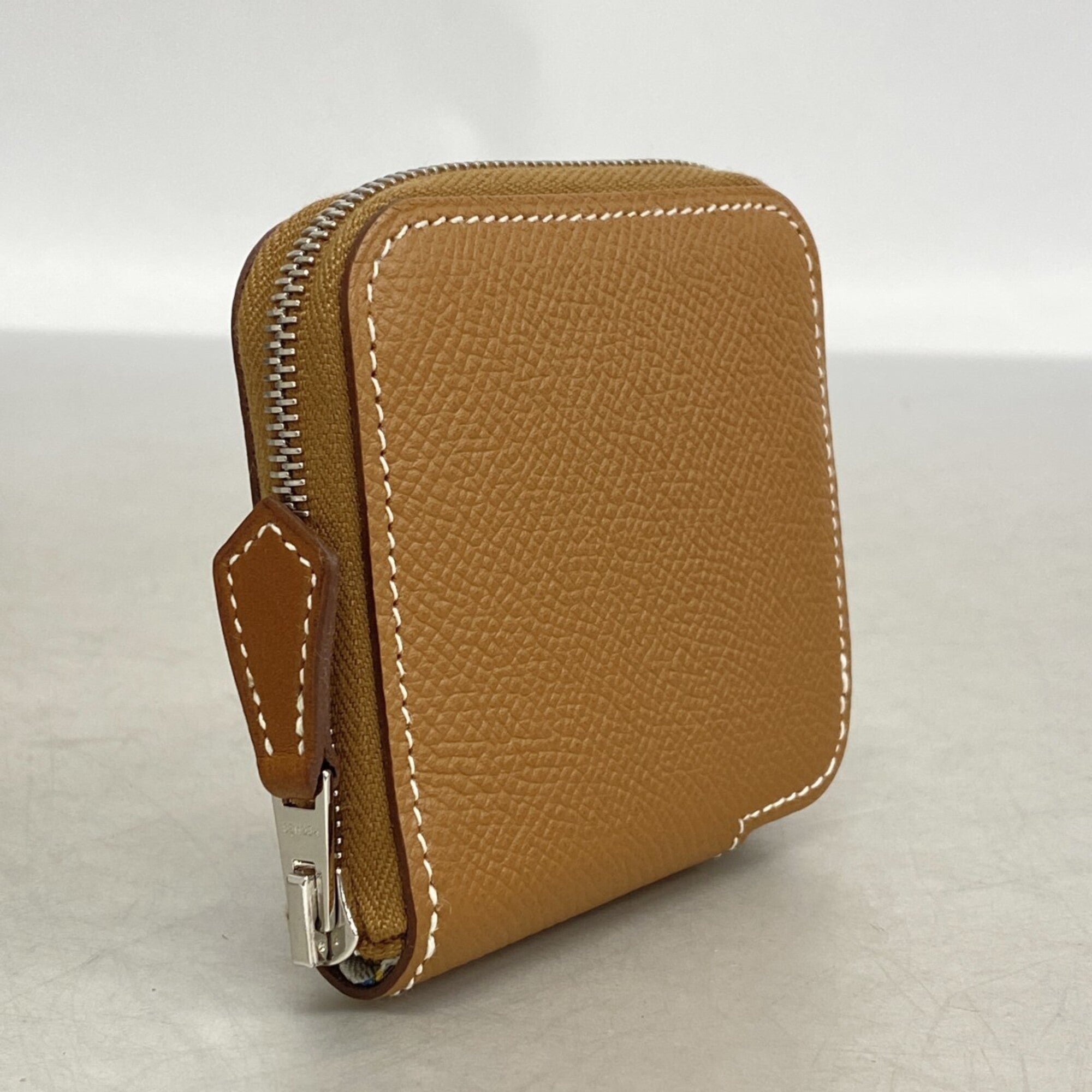 Hermes Gold Epsom Leather Coin Purse/Coin Case (Pre-Owned)