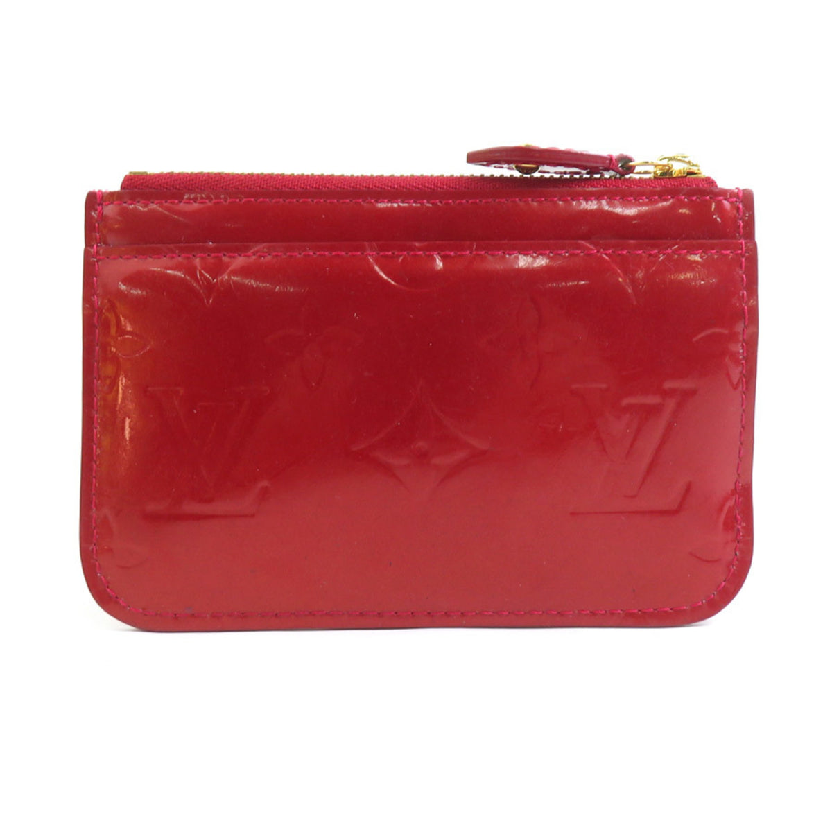 Louis Vuitton Dark Red Patent Leather Pochette (Pre-Owned)