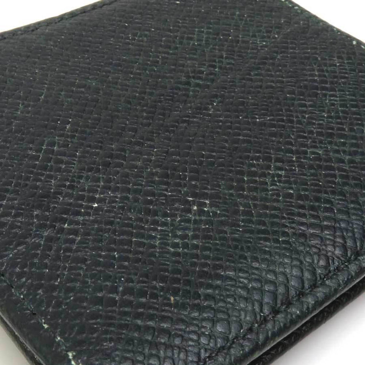 Louis Vuitton Dark Green Taiga Leather Coin Purse/Coin Case (Pre-Owned)