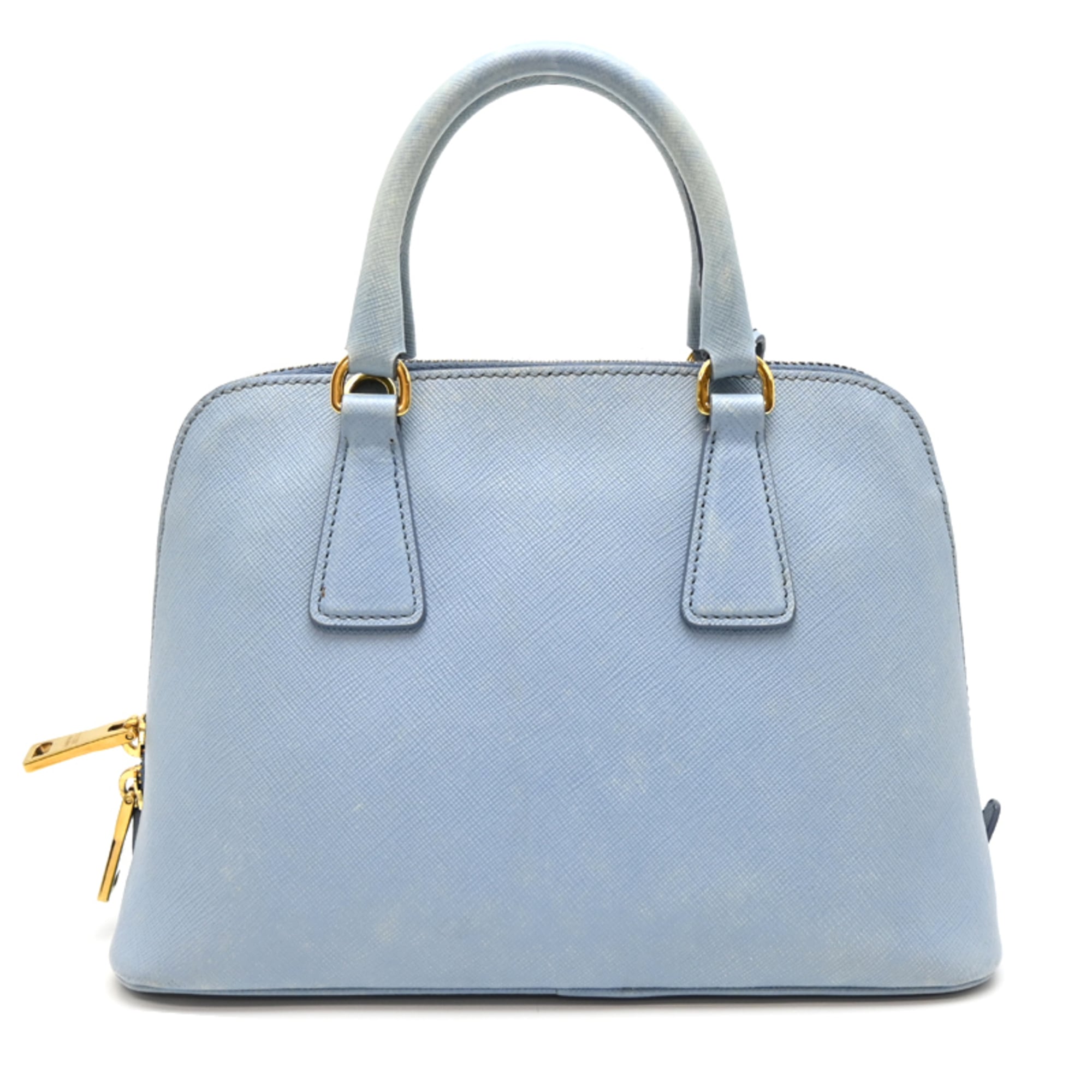 Prada Light Blue Leather Handbag (Pre-Owned)