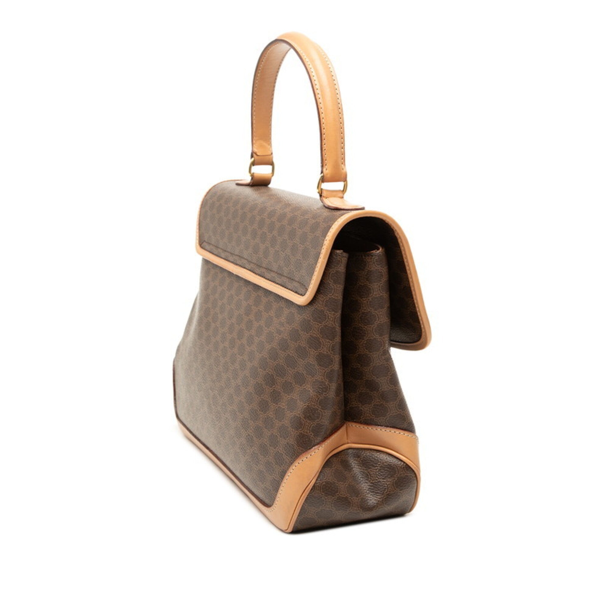 Celine Brown Pvc Leather Handbag (Pre-Owned)