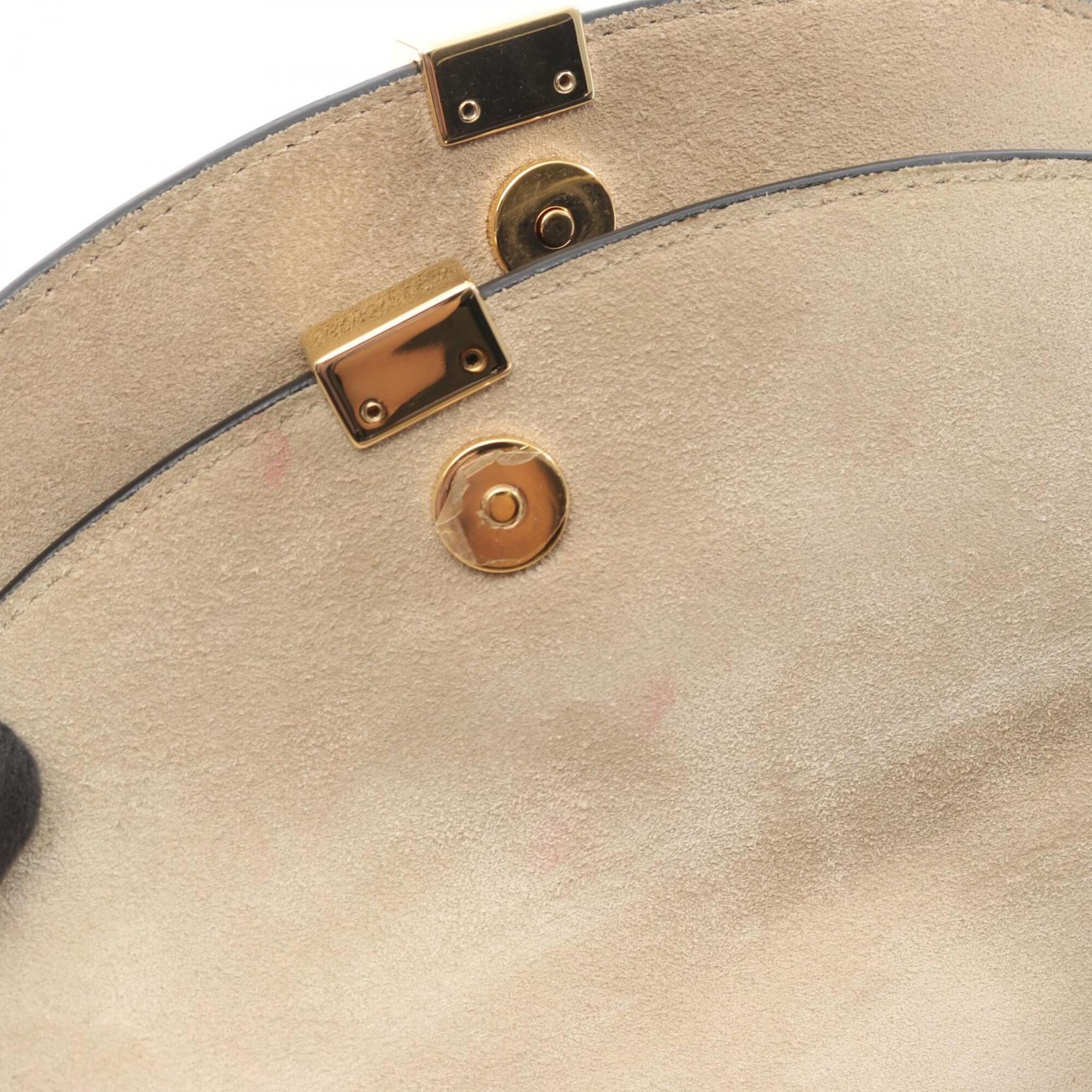 Chloé Blue Navy Leather Handbag Shoulder Bag (Pre-Owned)