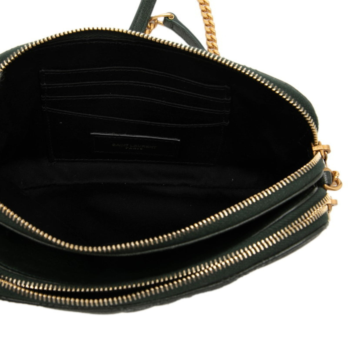 Saint Laurent Green Leather Shoulder Bag (Pre-Owned)