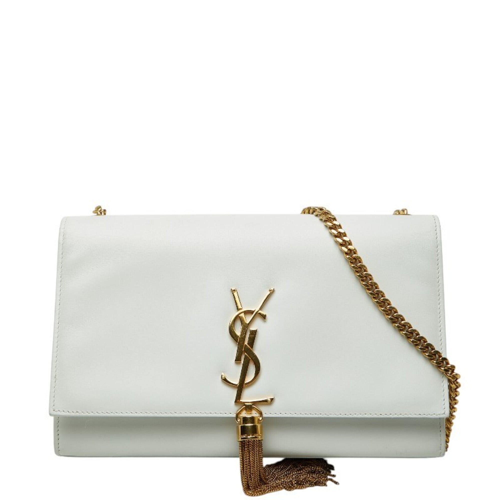 Saint Laurent White Leather Shoulder Bag (Pre-Owned)