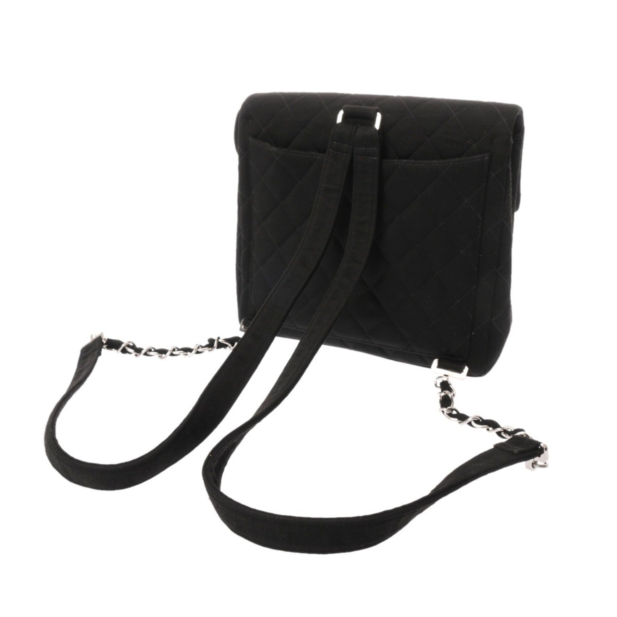 Chanel Black Jersey Backpack (Pre-Owned)