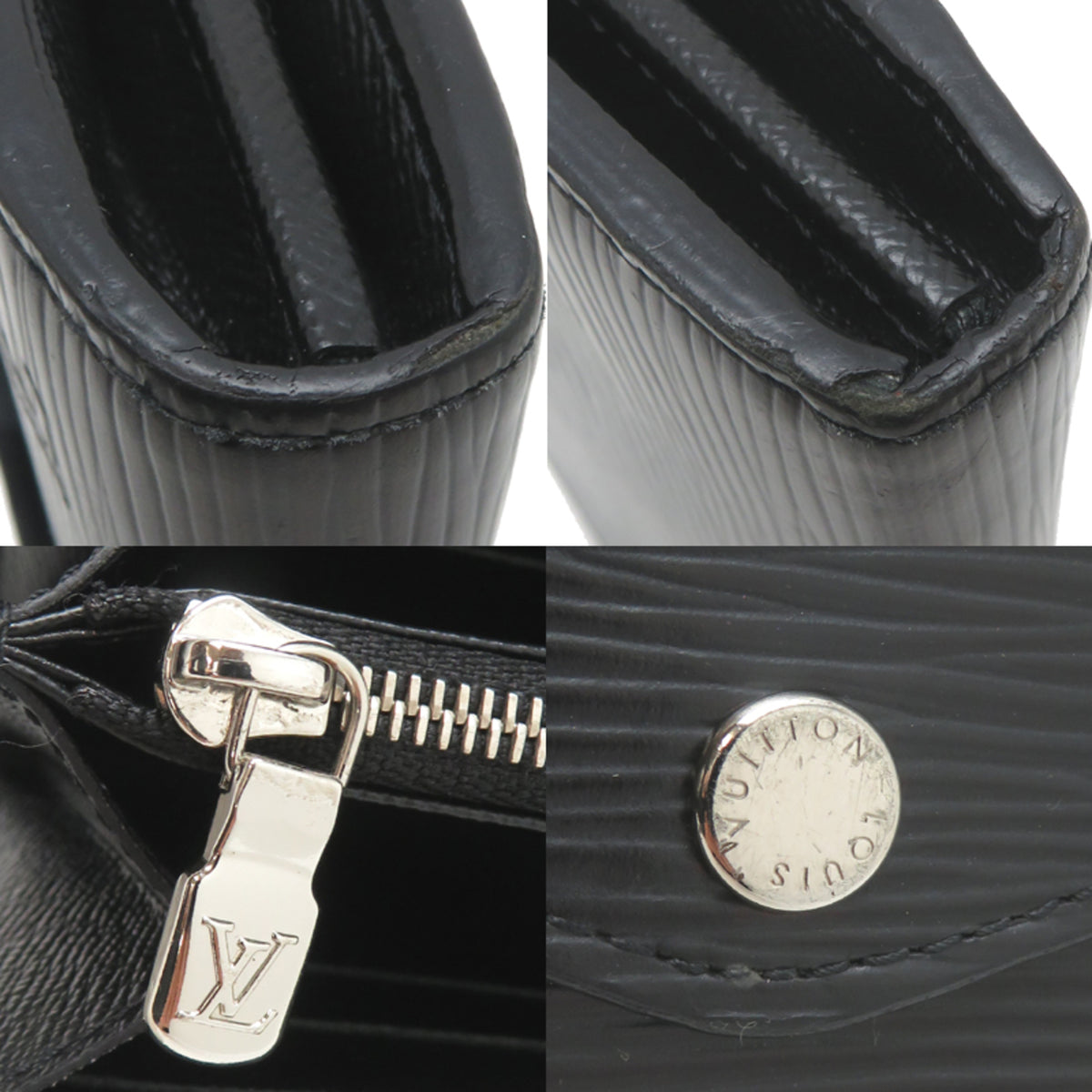 Louis Vuitton Black Epi Leather Long Wallet (Bi-Fold) (Pre-Owned)