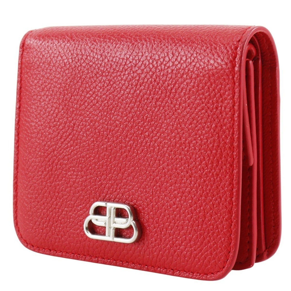 Balenciaga Red Color Leather Wallet (Bi-Fold) (Pre-Owned)