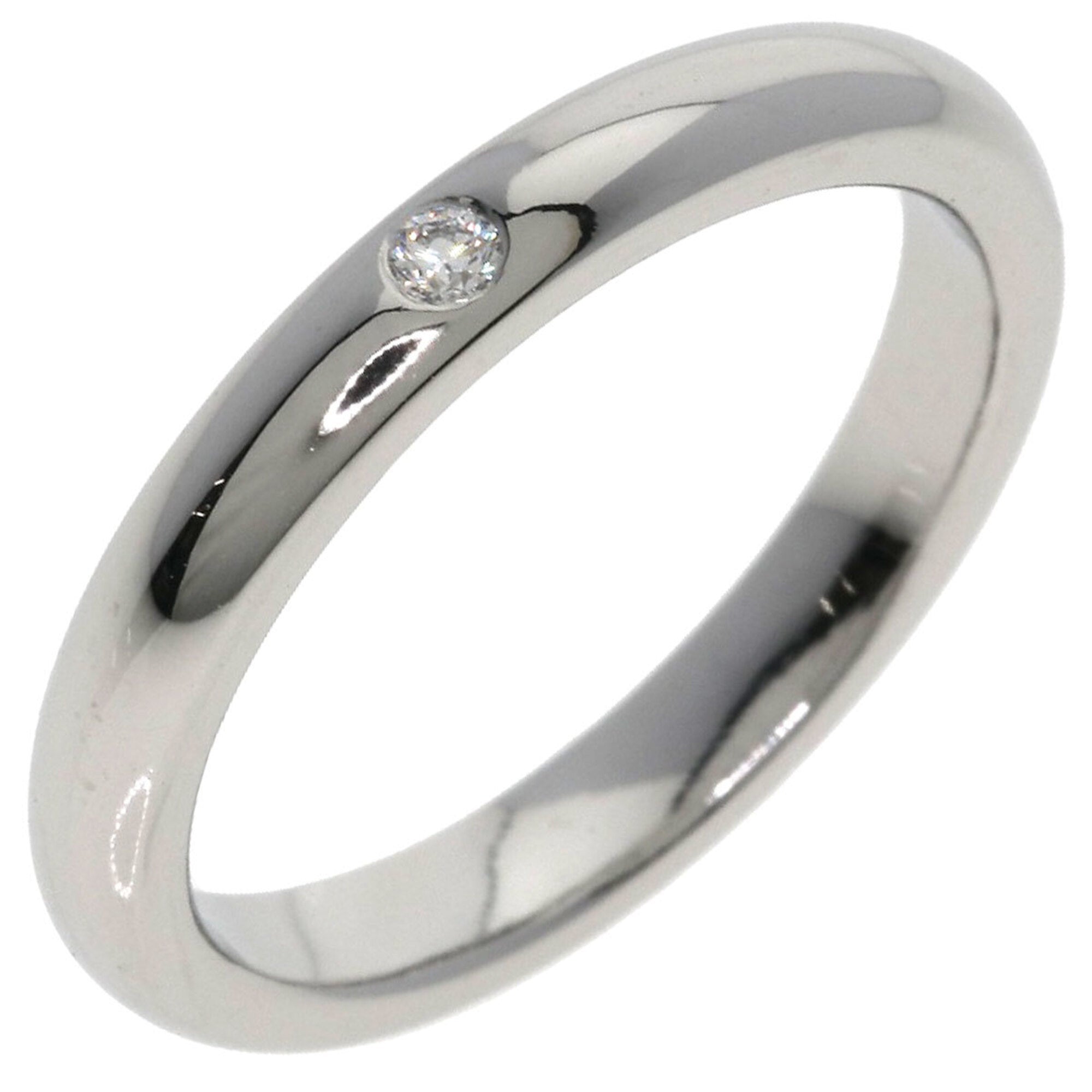 Tiffany Platinum Platinum 950 Band Ring (Pre-Owned)