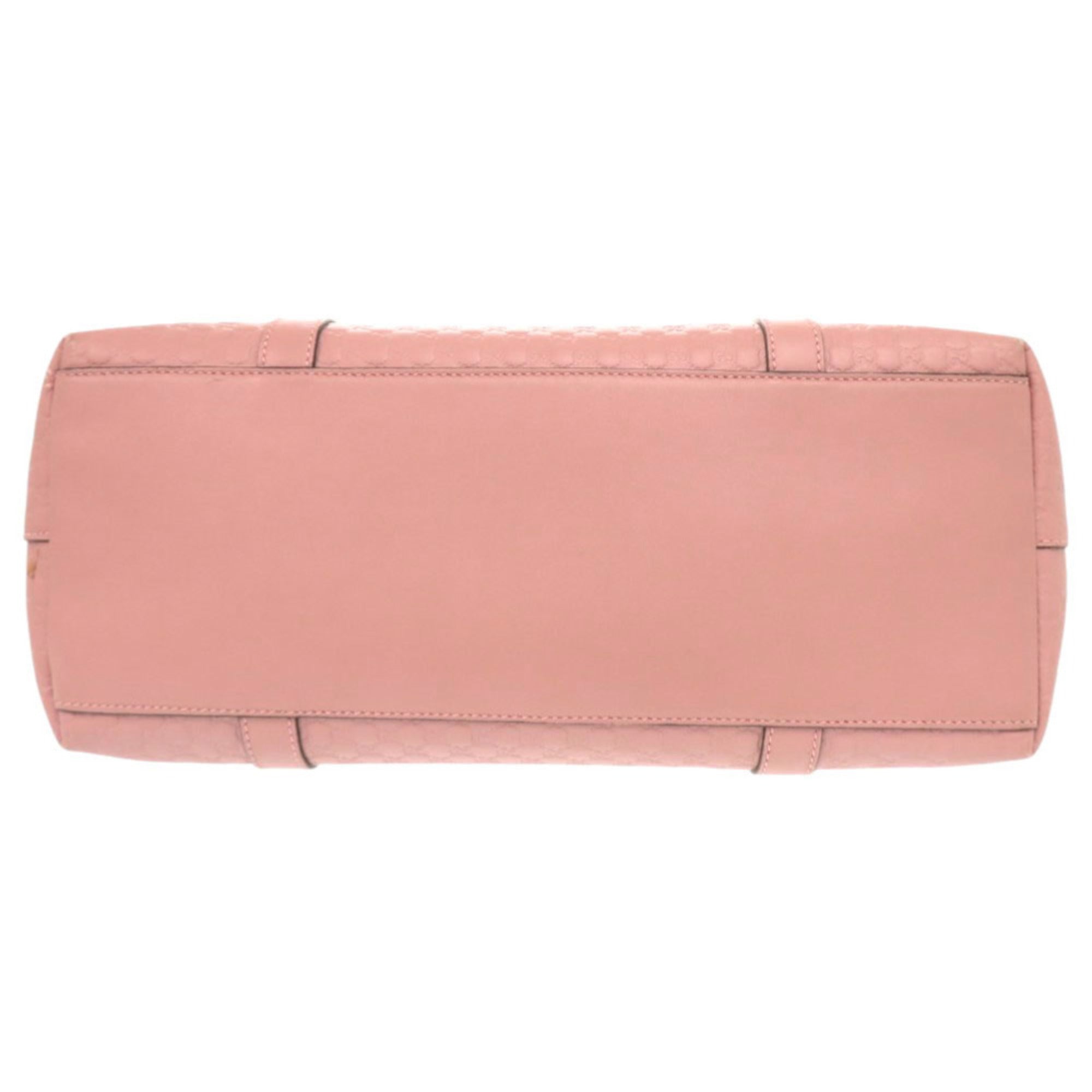 Gucci Pink Leather Handbag Shoulder Bag Tote Bag (Pre-Owned)