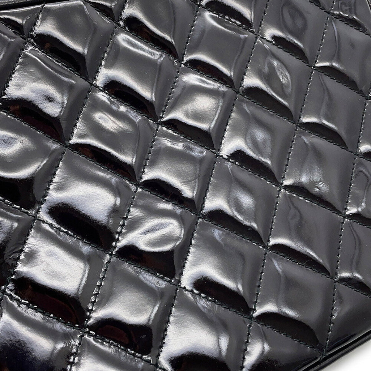 Chanel Black Patent Leather Shoulder Bag (Pre-Owned)