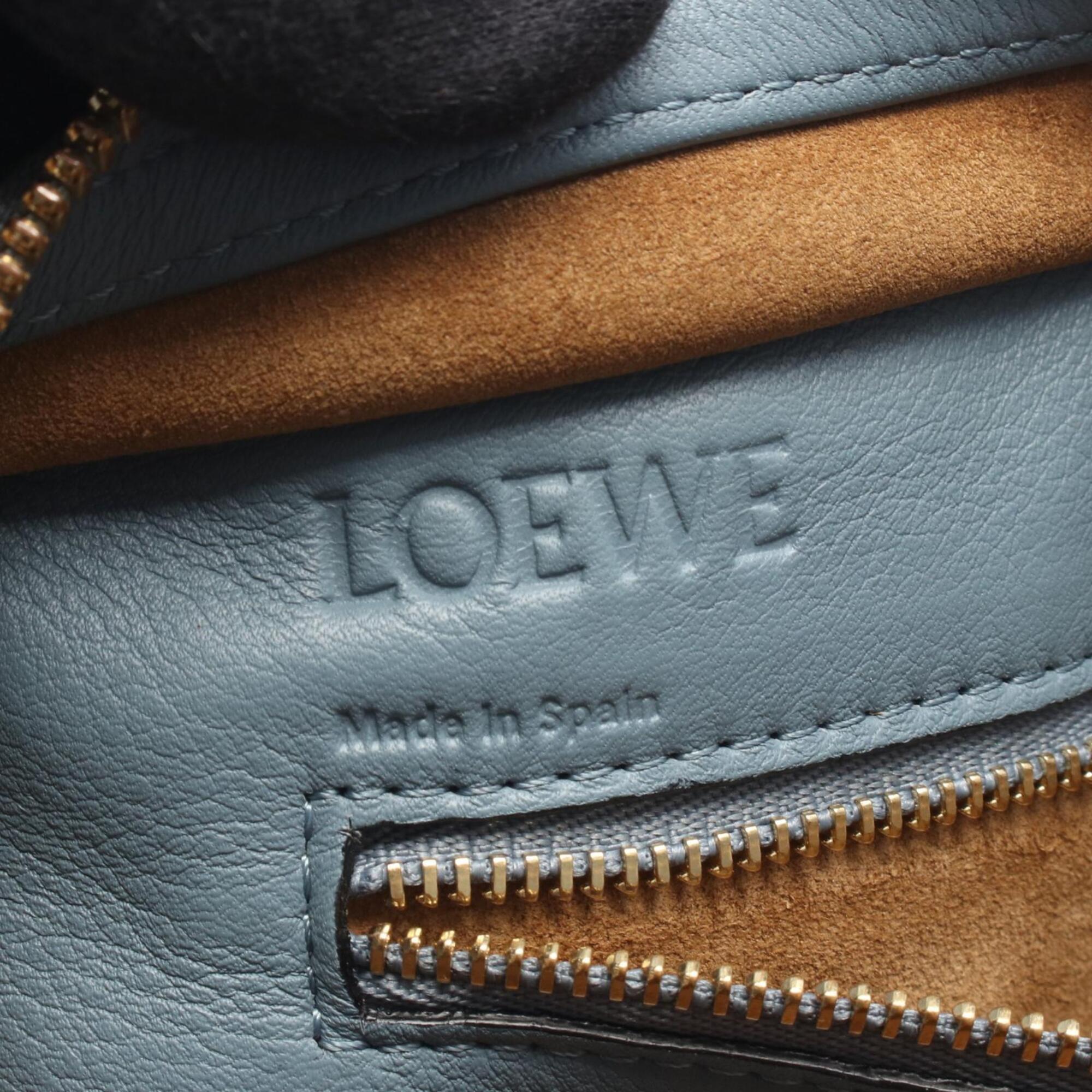 Loewe Blue Leather Handbag (Pre-Owned)
