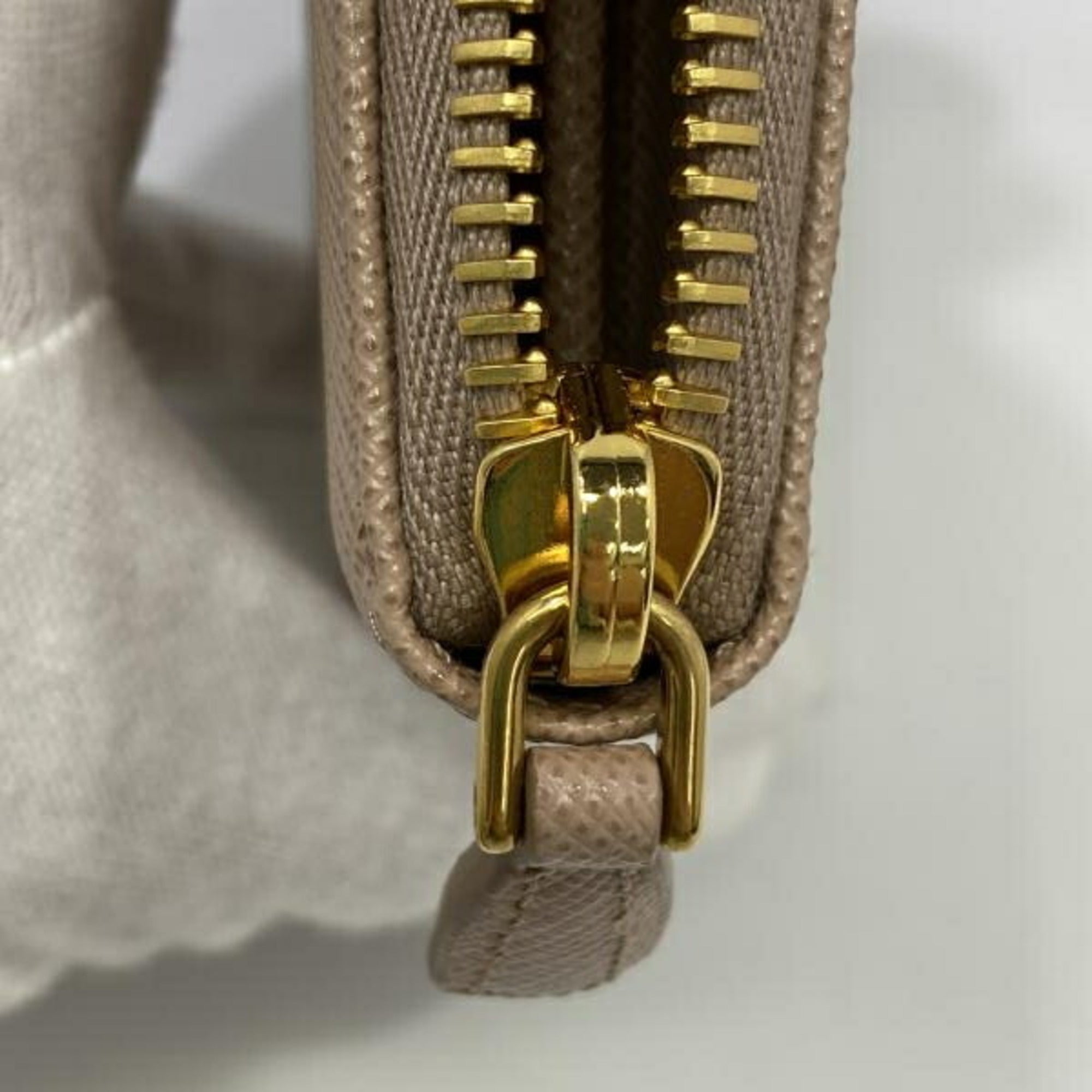 Prada Pink Beige Coin Purse/Coin Case (Pre-Owned)