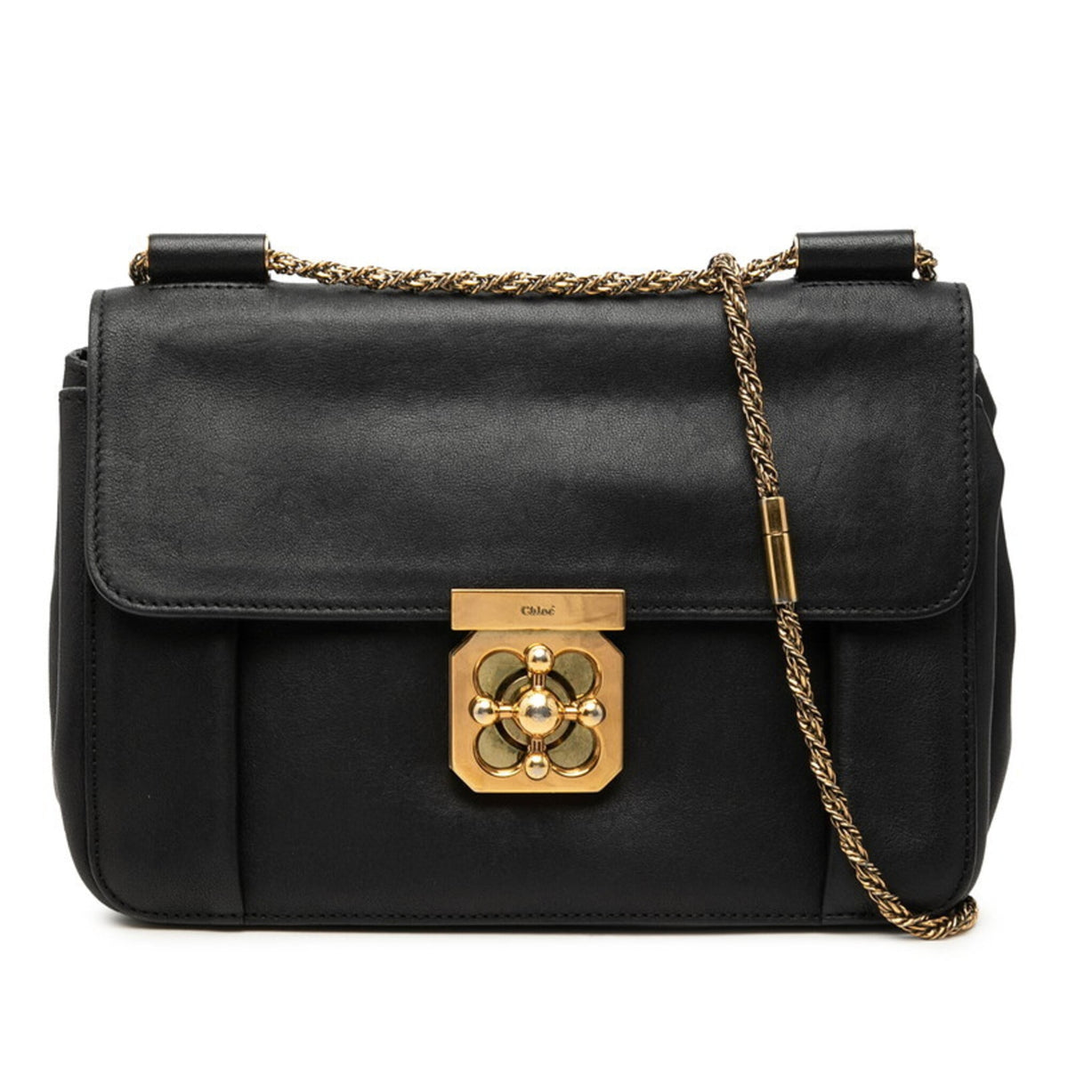 Chloé Black Leather Shoulder Bag (Pre-Owned)