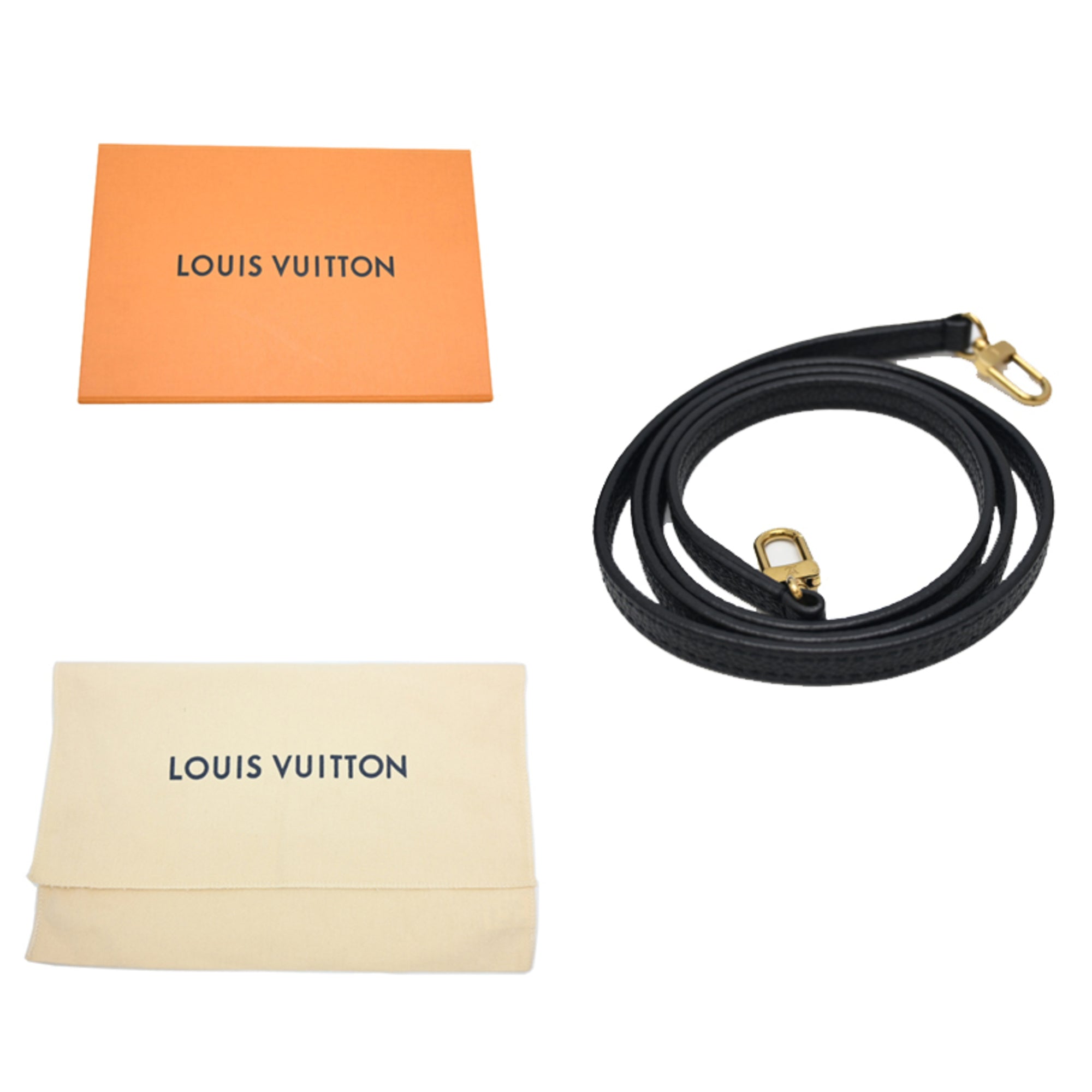 Louis Vuitton Black Noir White Leather Handbag (Pre-Owned)