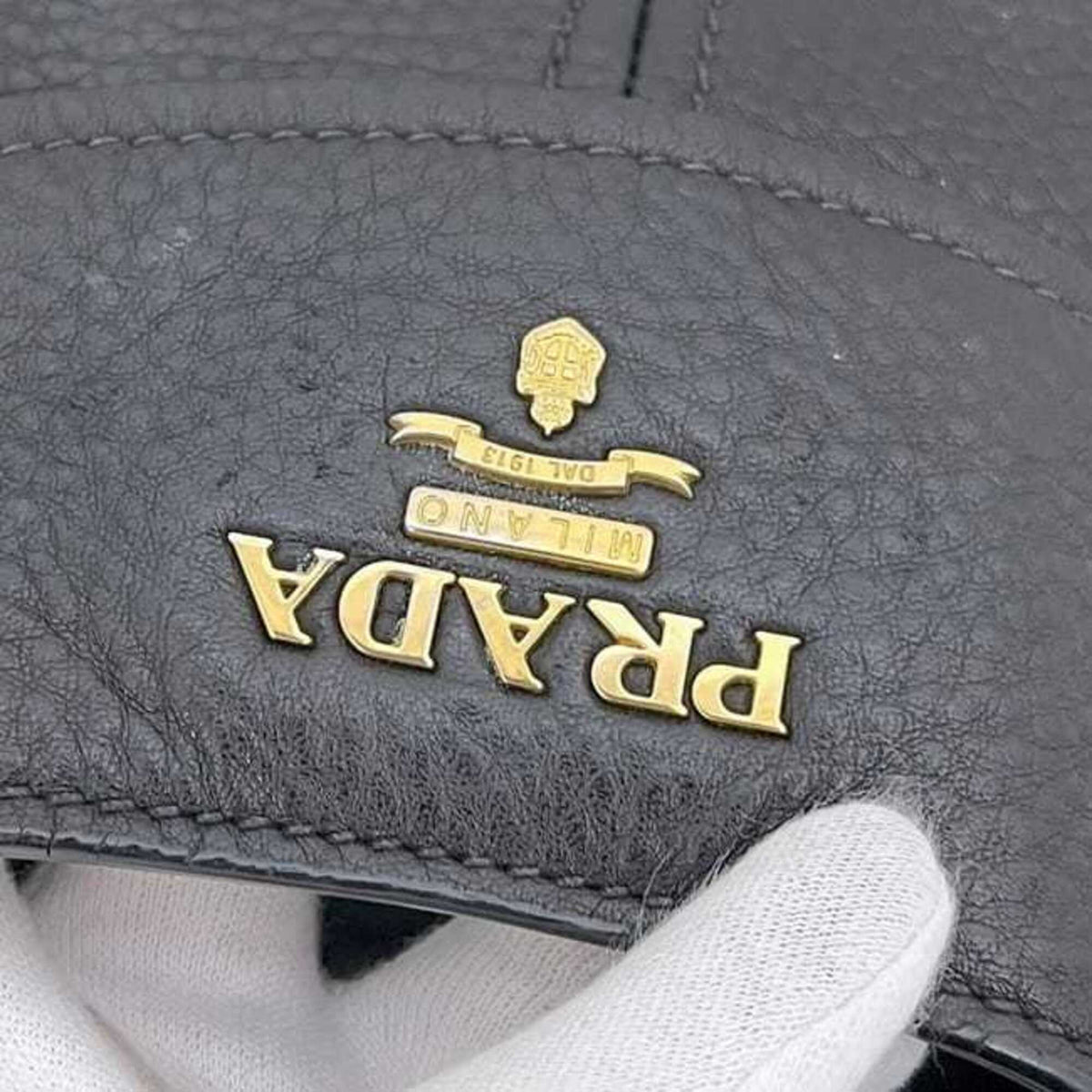 Prada Black Nero Leather Tote Bag (Pre-Owned)
