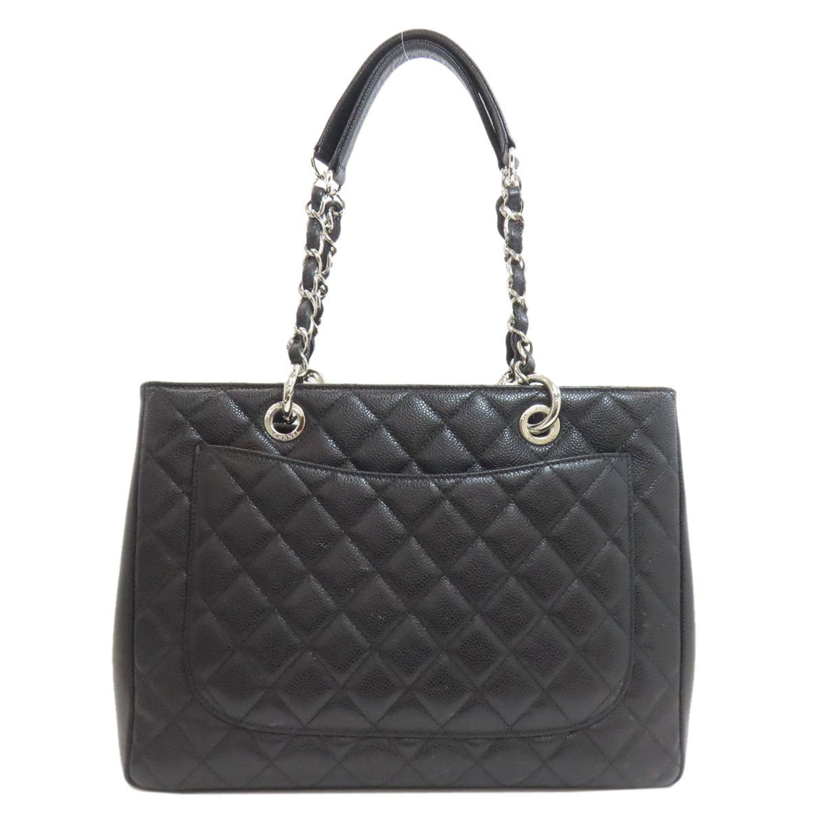 Chanel Black Leather Tote Bag (Pre-Owned)
