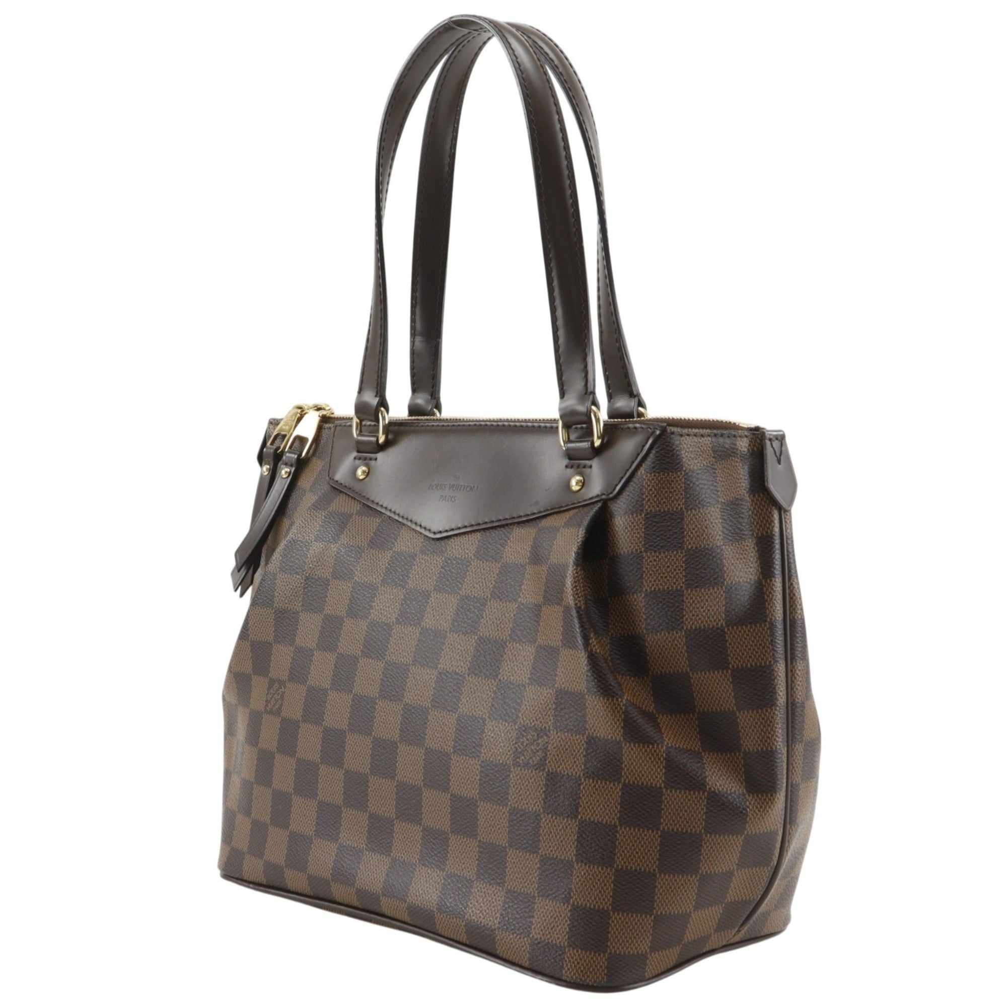 Louis Vuitton Damier Brown Damier Canvas Tote Bag (Pre-Owned)