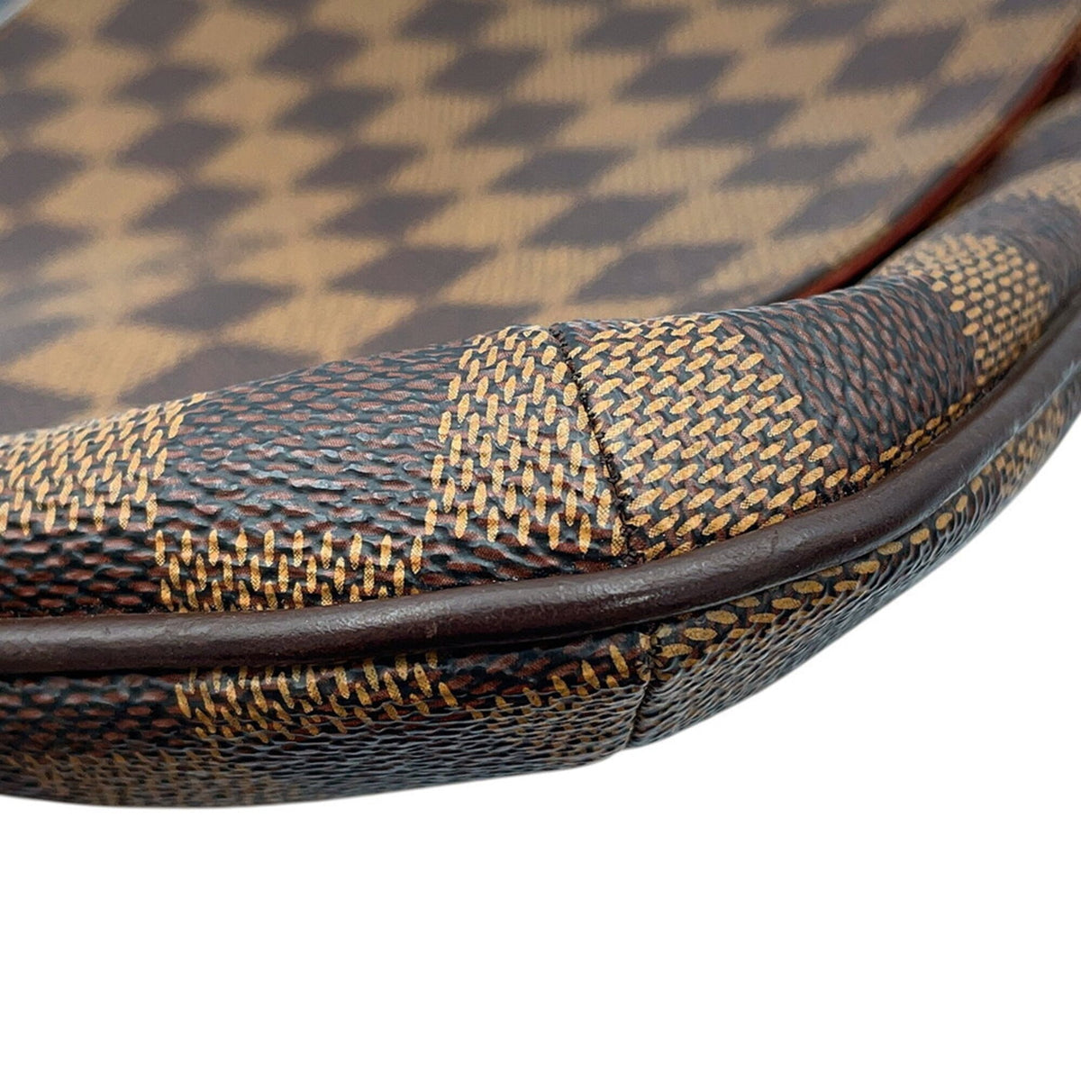 Louis Vuitton Damier Damier Canvas Ebene Orange Shoulder Bag (Pre-Owned)