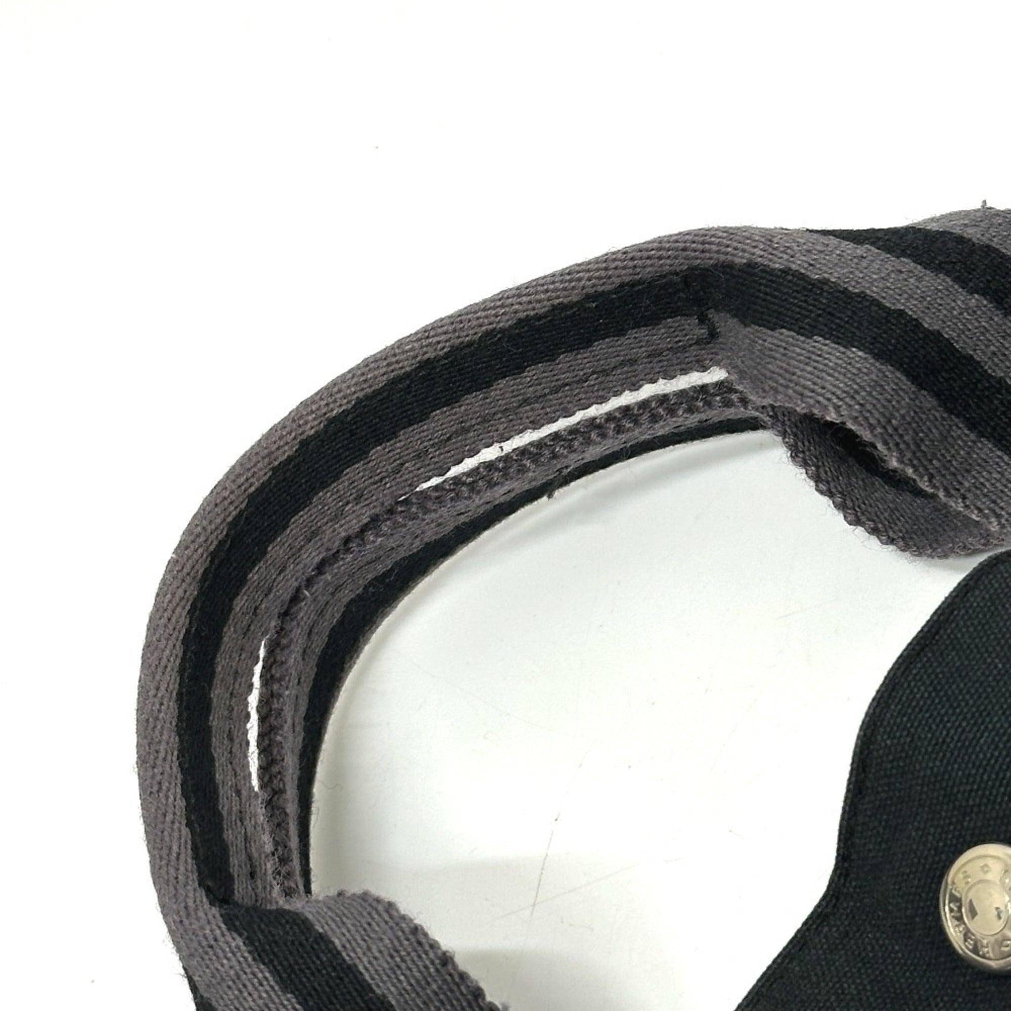 Hermes Black Canvas Tote Bag (Pre-Owned)