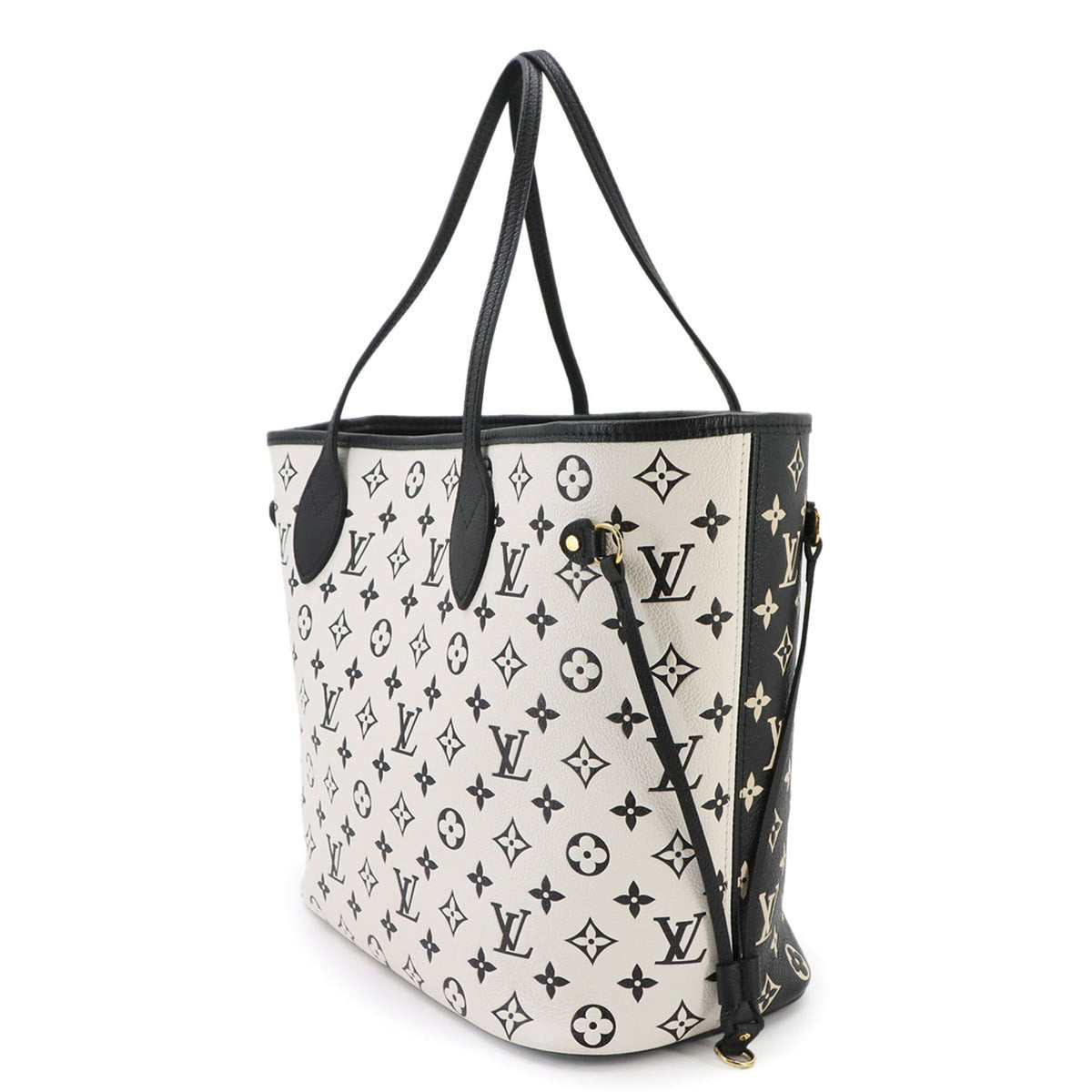 Louis Vuitton Black White Monogram Empreinte Leather Handbag Pouch Tote Bag (Pre-Owned)