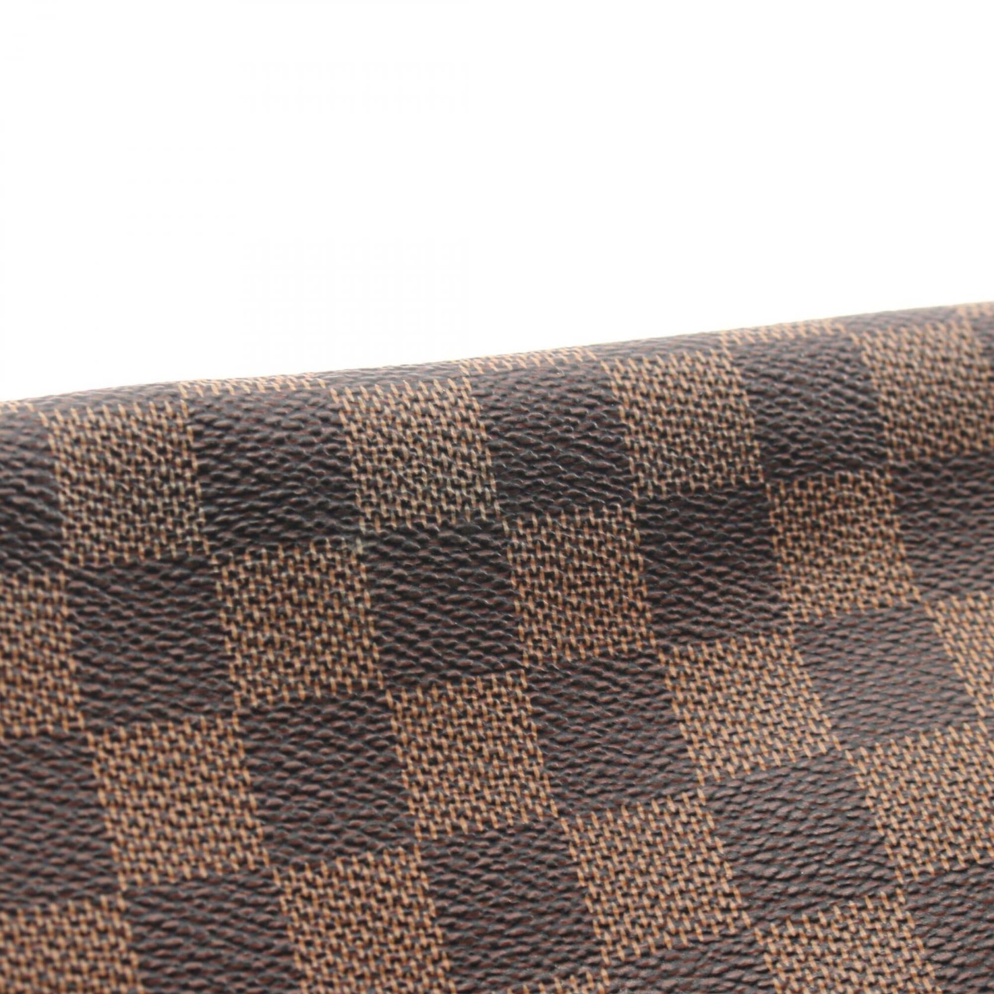 Louis Vuitton Brown Coated Canvas Pvc Damier Canvas Leather Handbag Shoulder Bag (Pre-Owned)