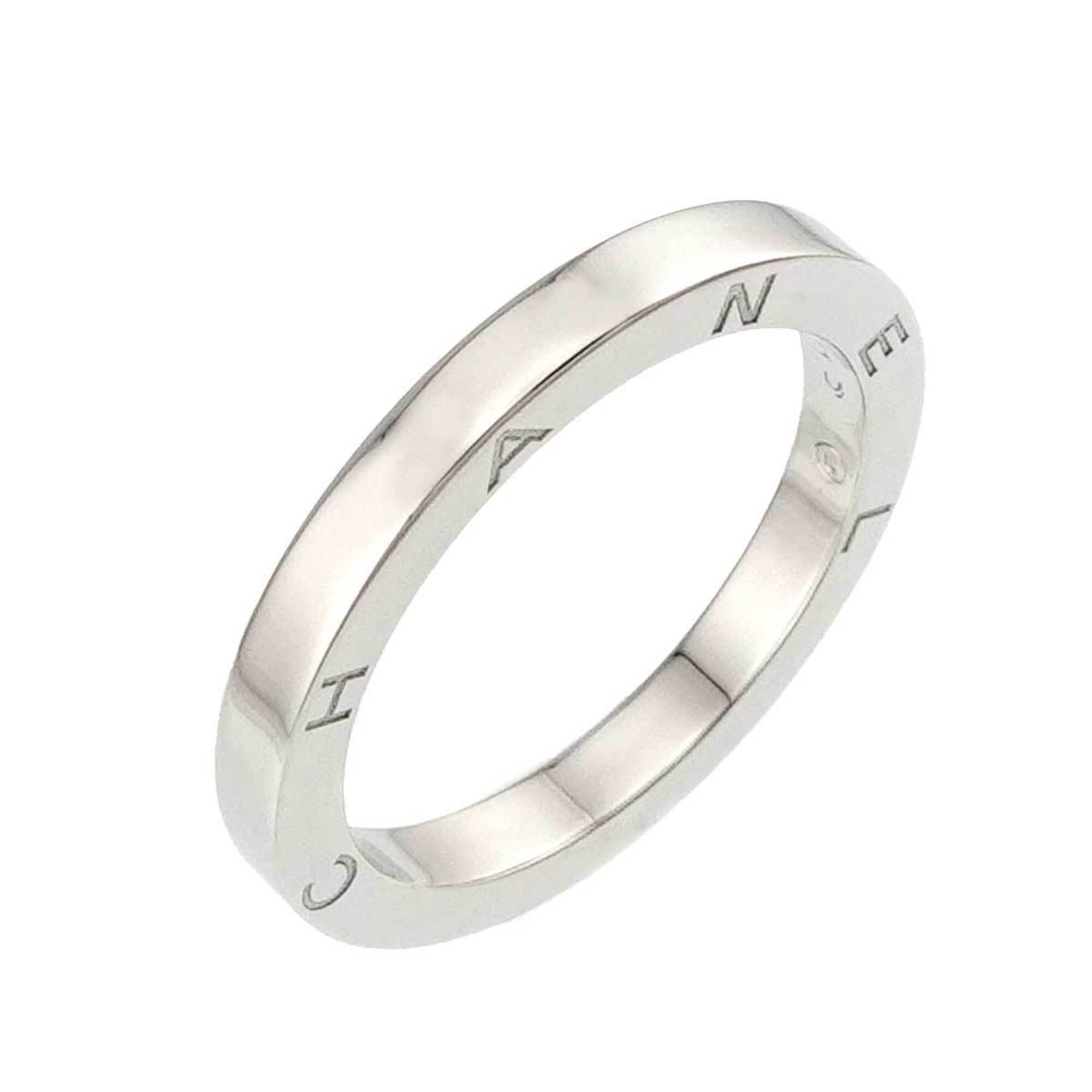 Chanel Platinum 950 Band Ring (Pre-Owned)