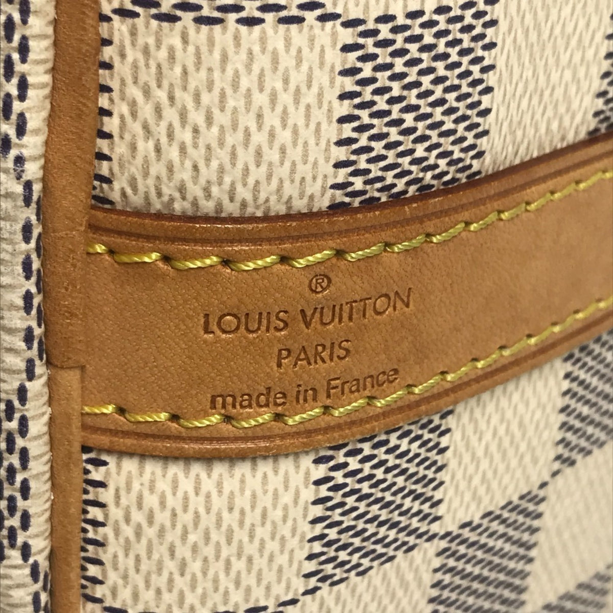 Louis Vuitton Damier Azur White Damier Azur Boston Bag Handbag Shoulder Bag (Pre-Owned)