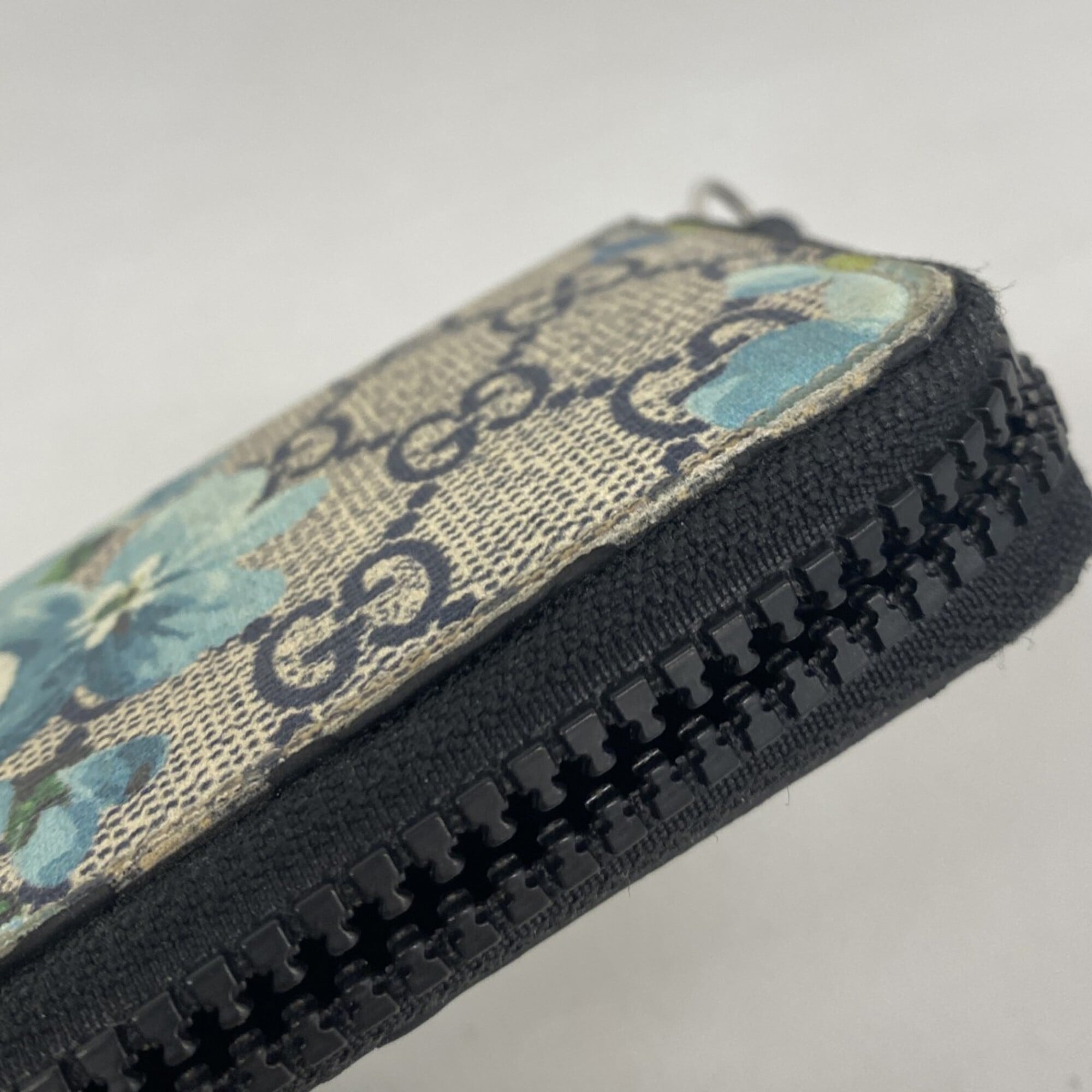 Gucci Blue Navy Pvc Coin Purse/Coin Case (Pre-Owned)