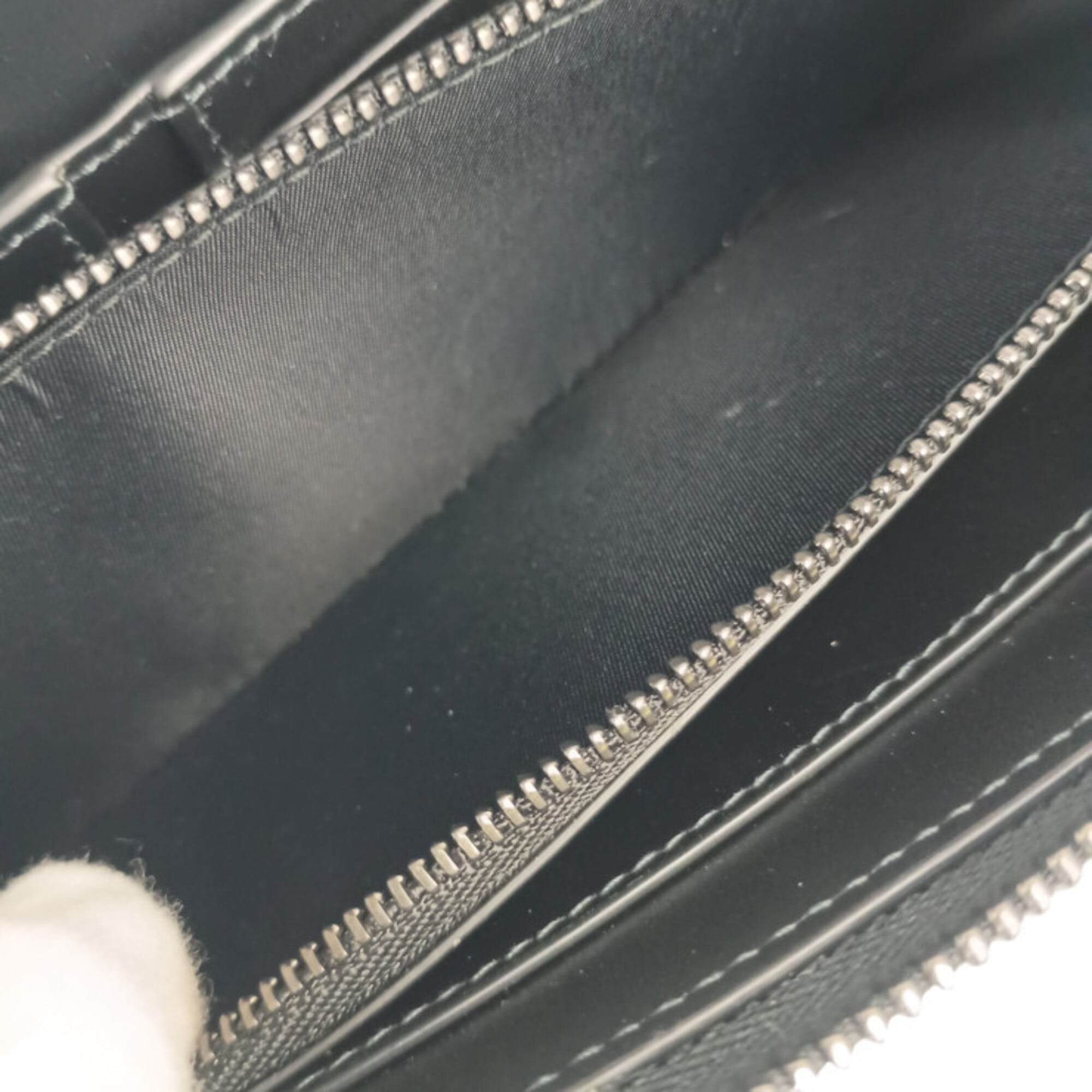 Burberry Charcoal Gray Pvc Leather Long Wallet (Bi-Fold) (Pre-Owned)