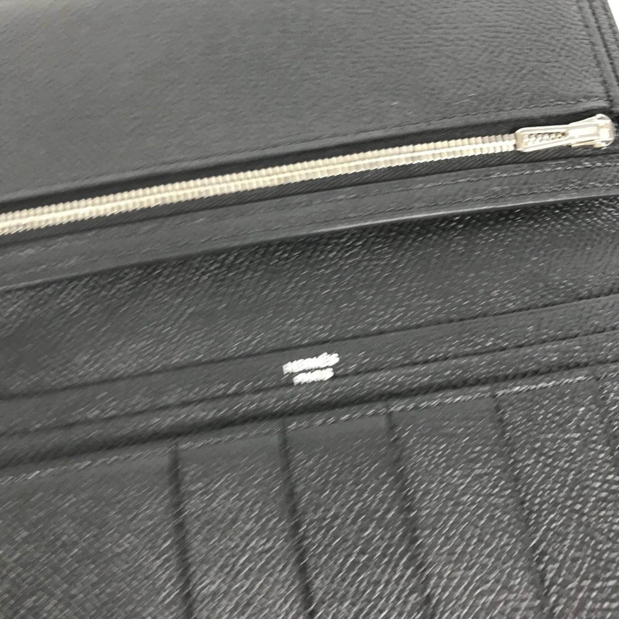 Hermes Black Epsom Leather Long Wallet (Bi-Fold) (Pre-Owned)