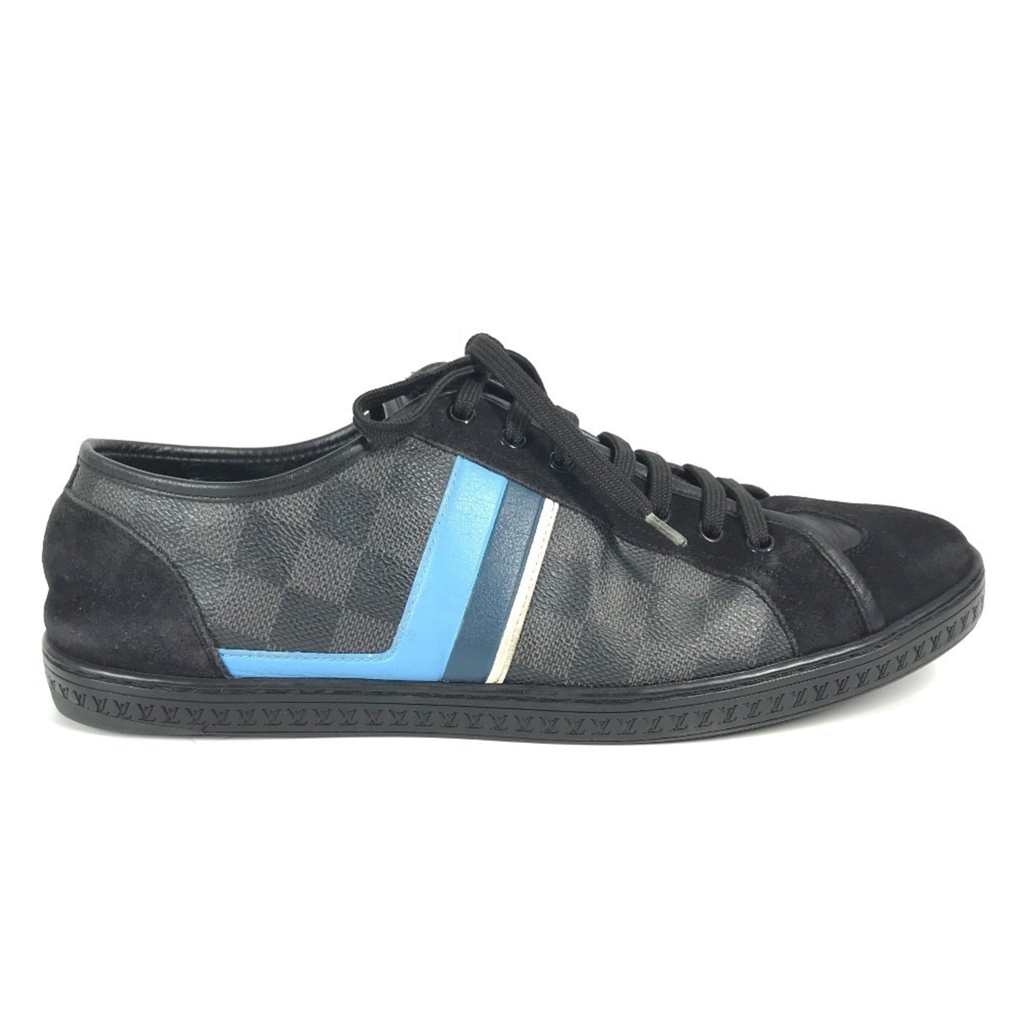 Louis Vuitton Black Blue Sneakers (Pre-Owned)