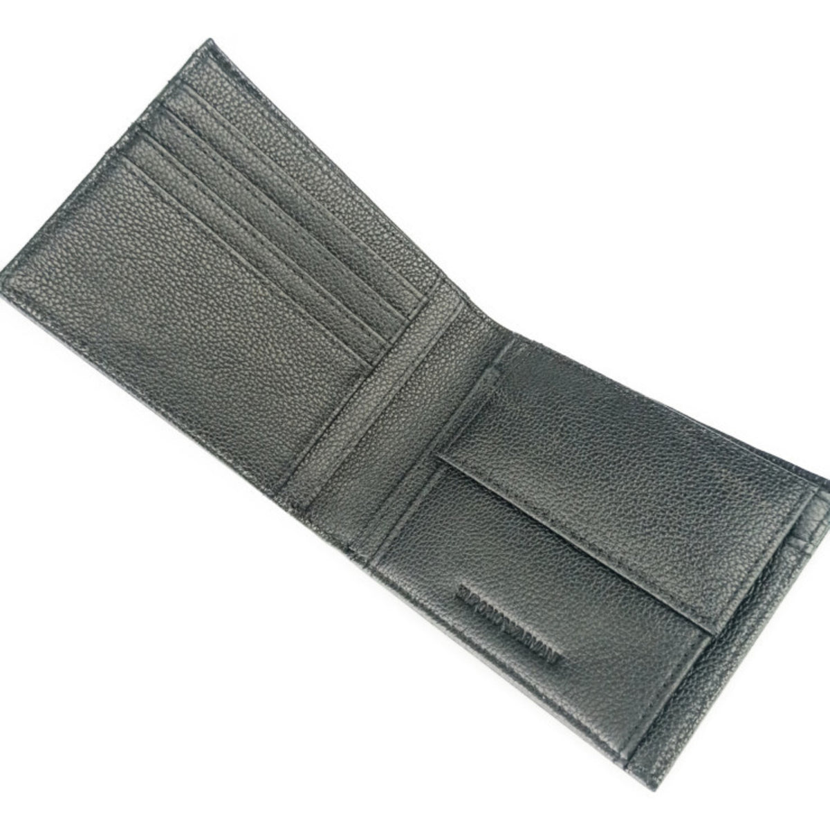 Emporio Armani Black Leather Wallet (Bi-Fold) (Pre-Owned)