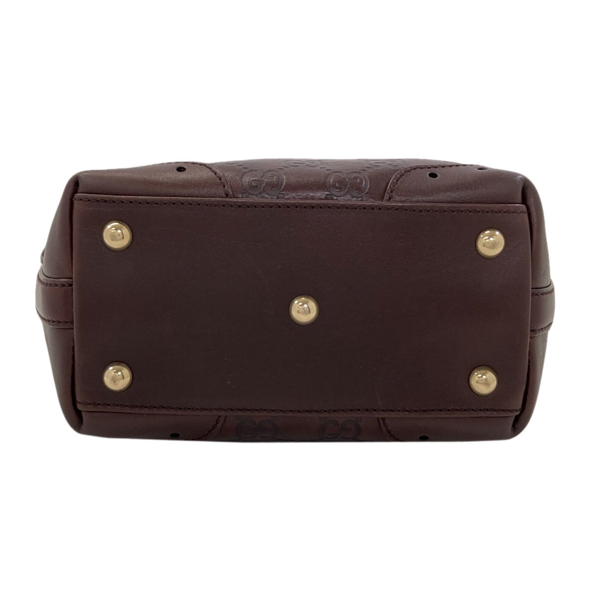 Gucci Brown Leather Handbag (Pre-Owned)