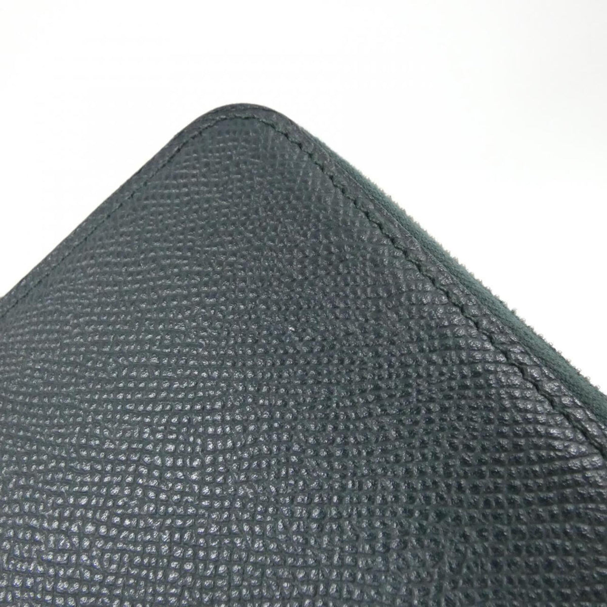 Hermes Green Rose Confetti Epsom Leather Silk Long Wallet (Bi-Fold) (Pre-Owned)