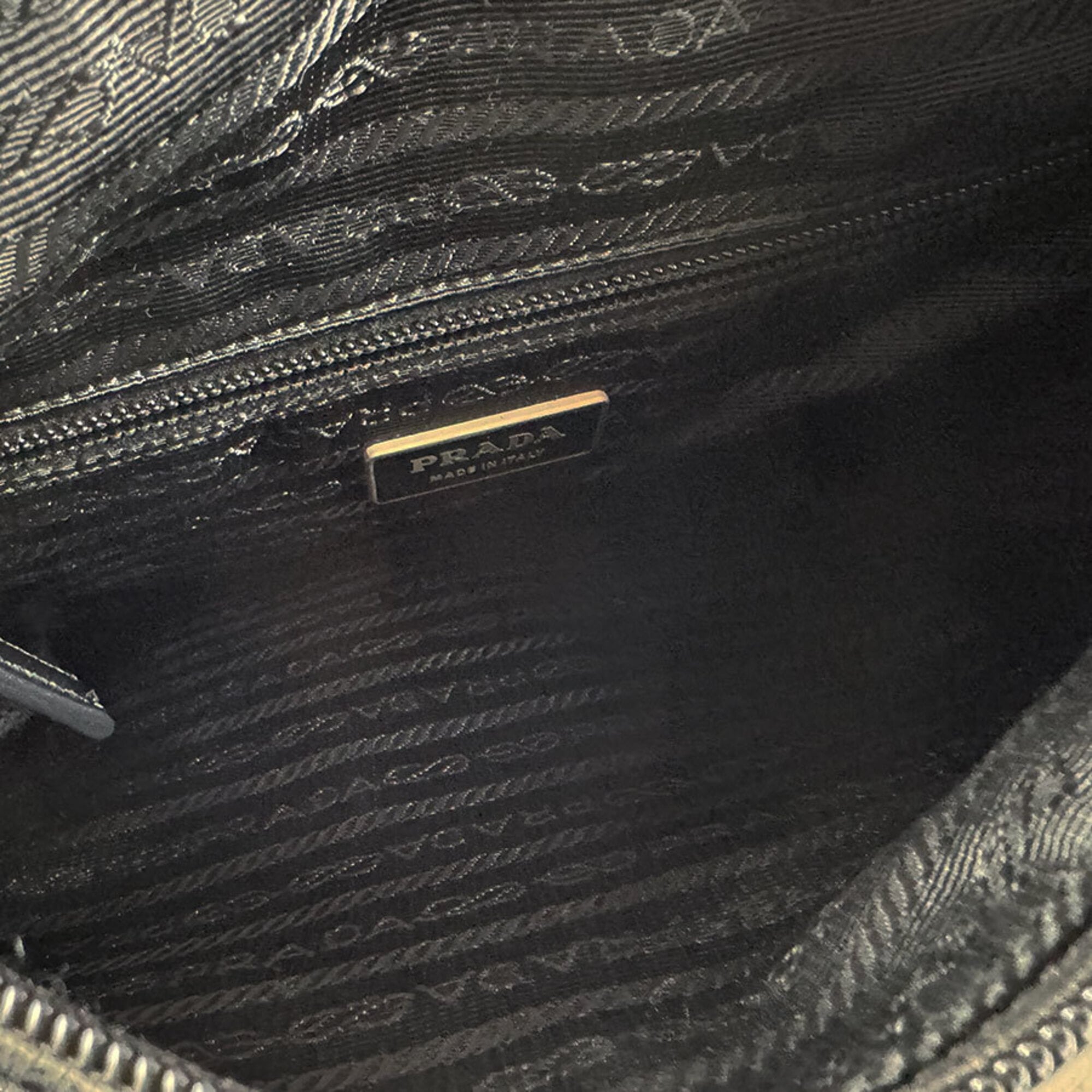 Prada Black Nylon Leather Shoulder Bag (Pre-Owned)