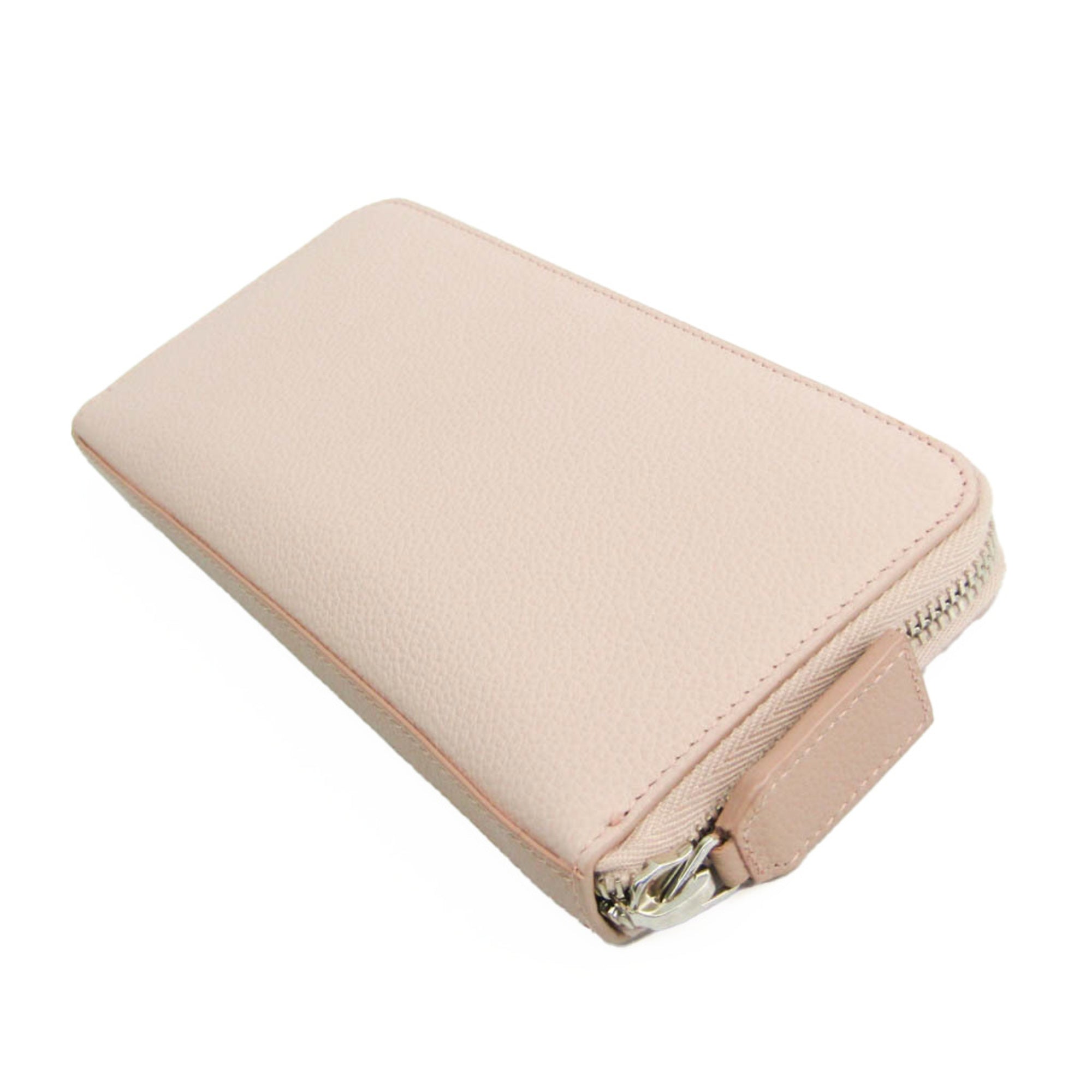 Saint Laurent Light Pink Leather Long Wallet (Bi-Fold) (Pre-Owned)