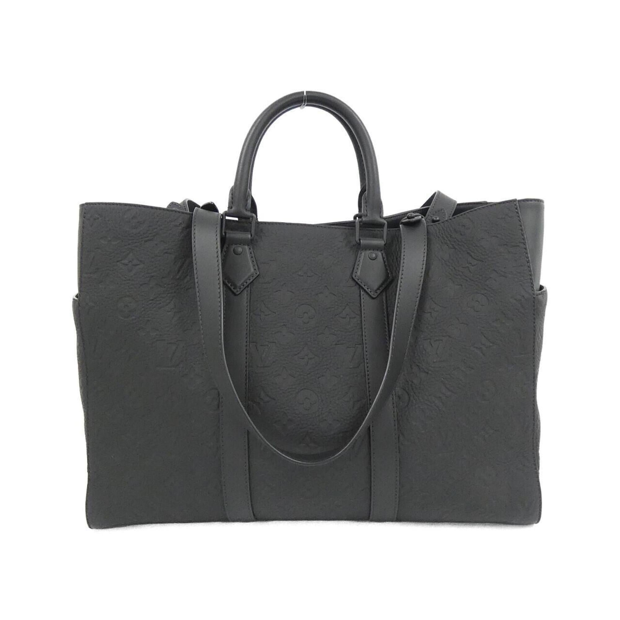 Louis Vuitton Black Leather Handbag (Pre-Owned)
