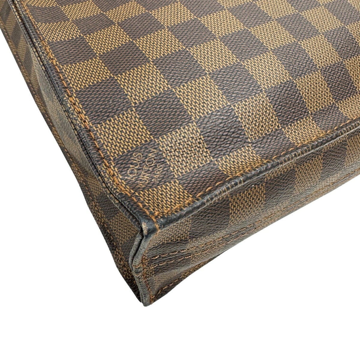 Louis Vuitton Damier Brown Ebene Damier Canvas Leather Handbag (Pre-Owned)