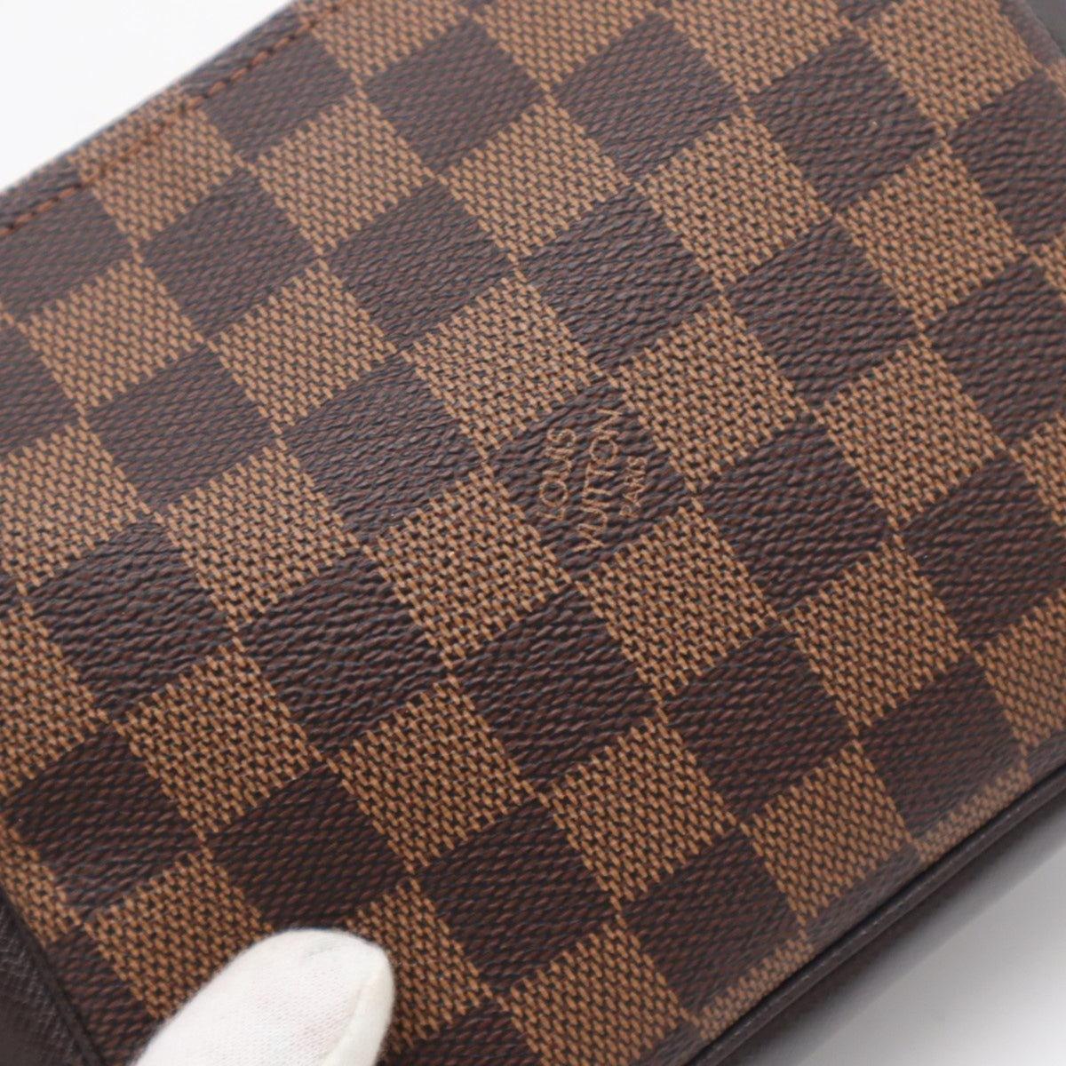 Louis Vuitton Damier Brown Coated Canvas Leather Handbag (Pre-Owned)