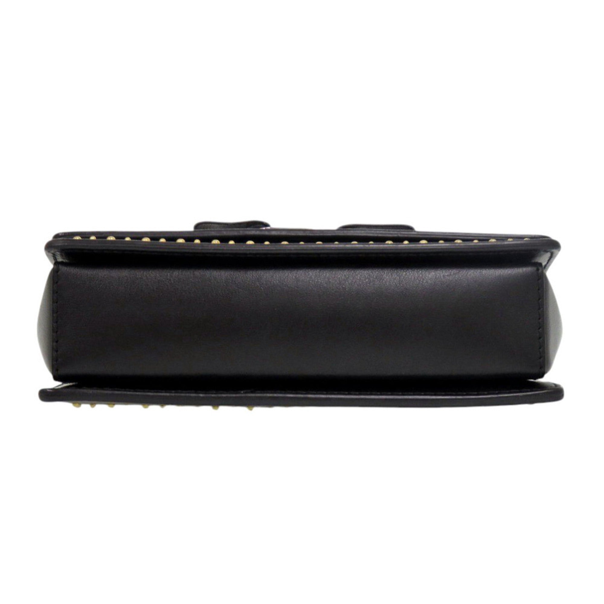 Salvatore Ferragamo Black Leather Shoulder Bag (Pre-Owned)
