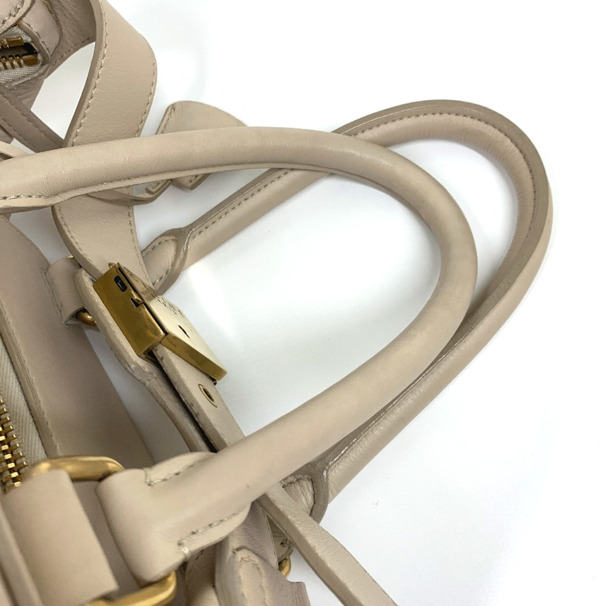 Celine Beige Leather Handbag (Pre-Owned)