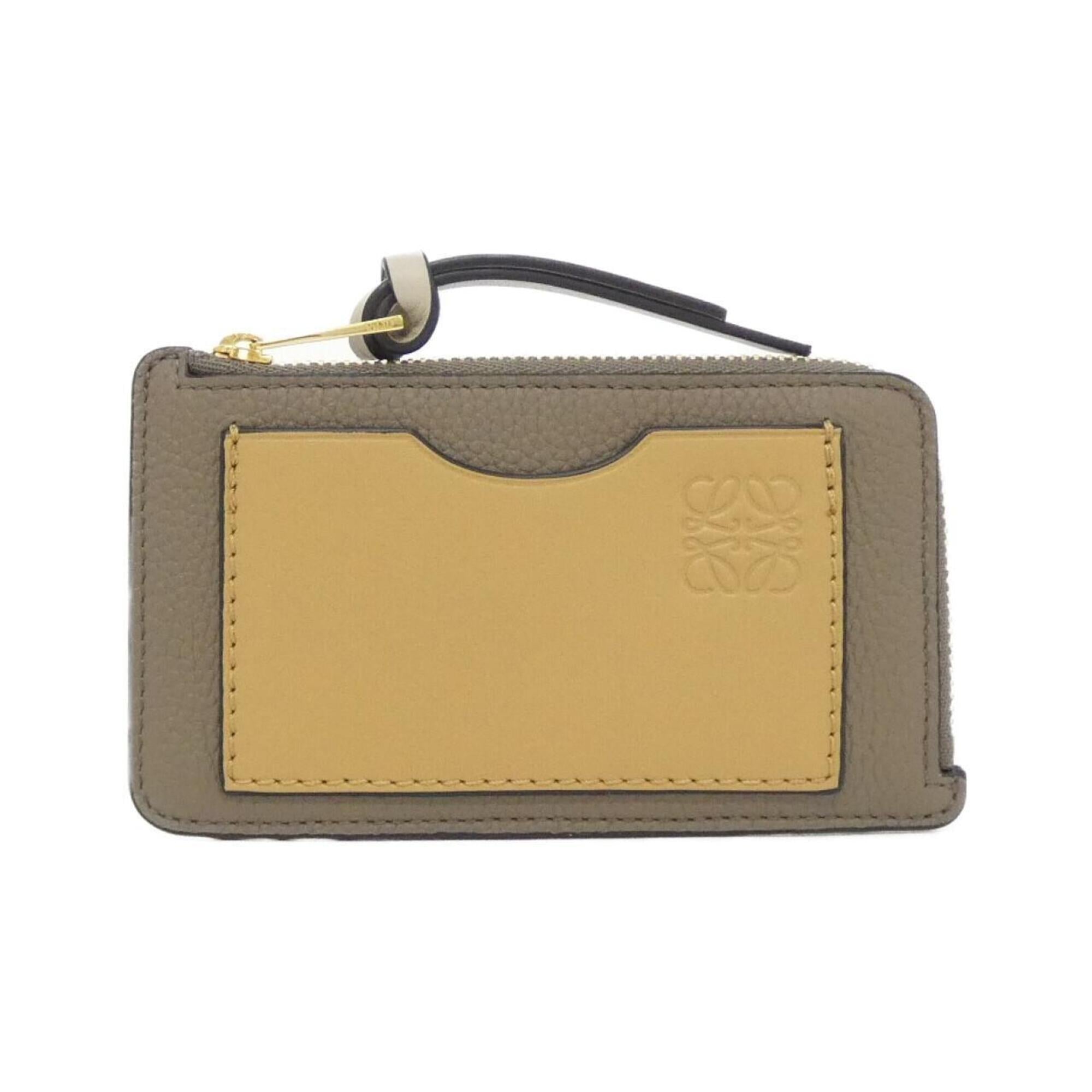 Loewe Brown Leather Coin Purse/Coin Case (Pre-Owned)