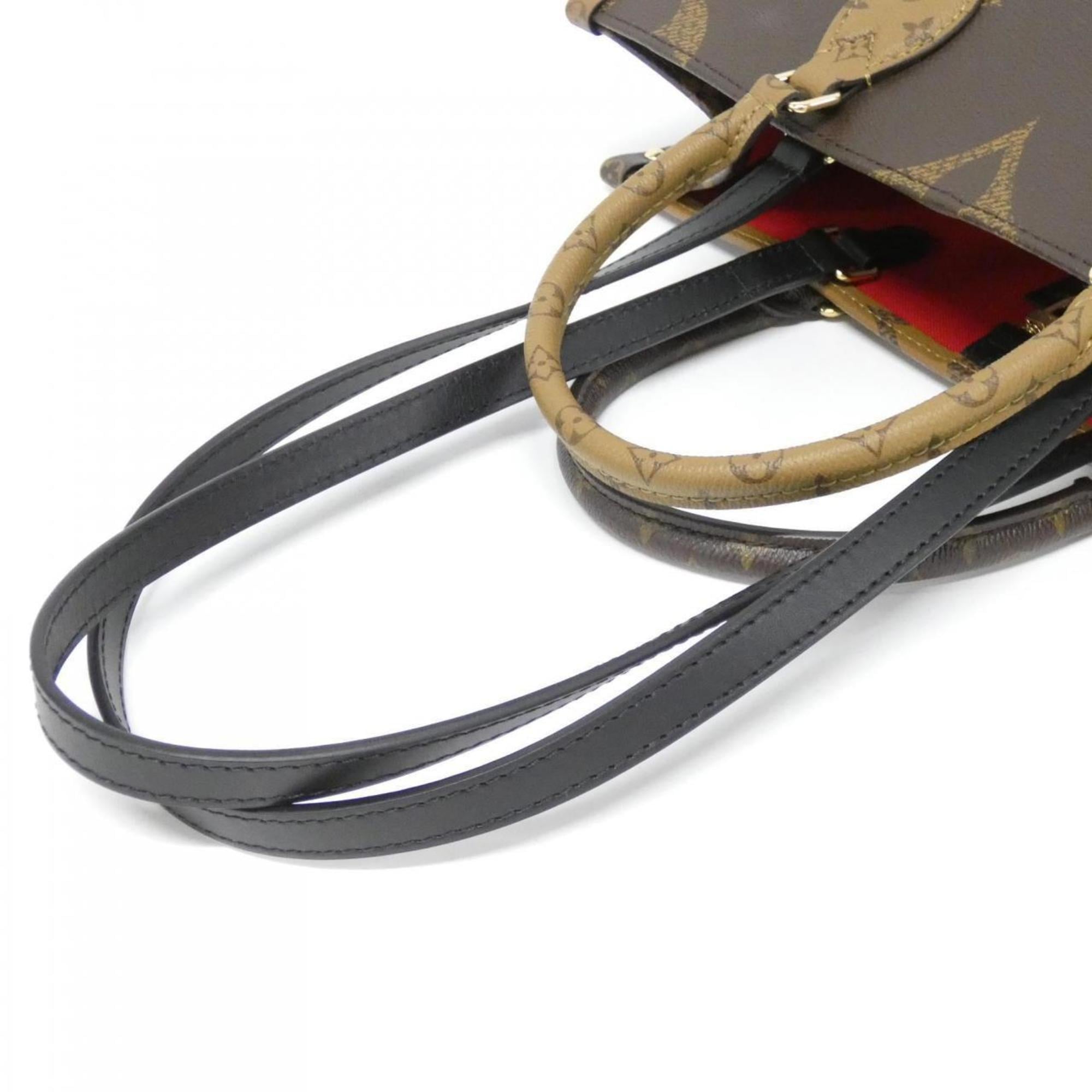 Louis Vuitton Marron Coated Canvas Handbag (Pre-Owned)