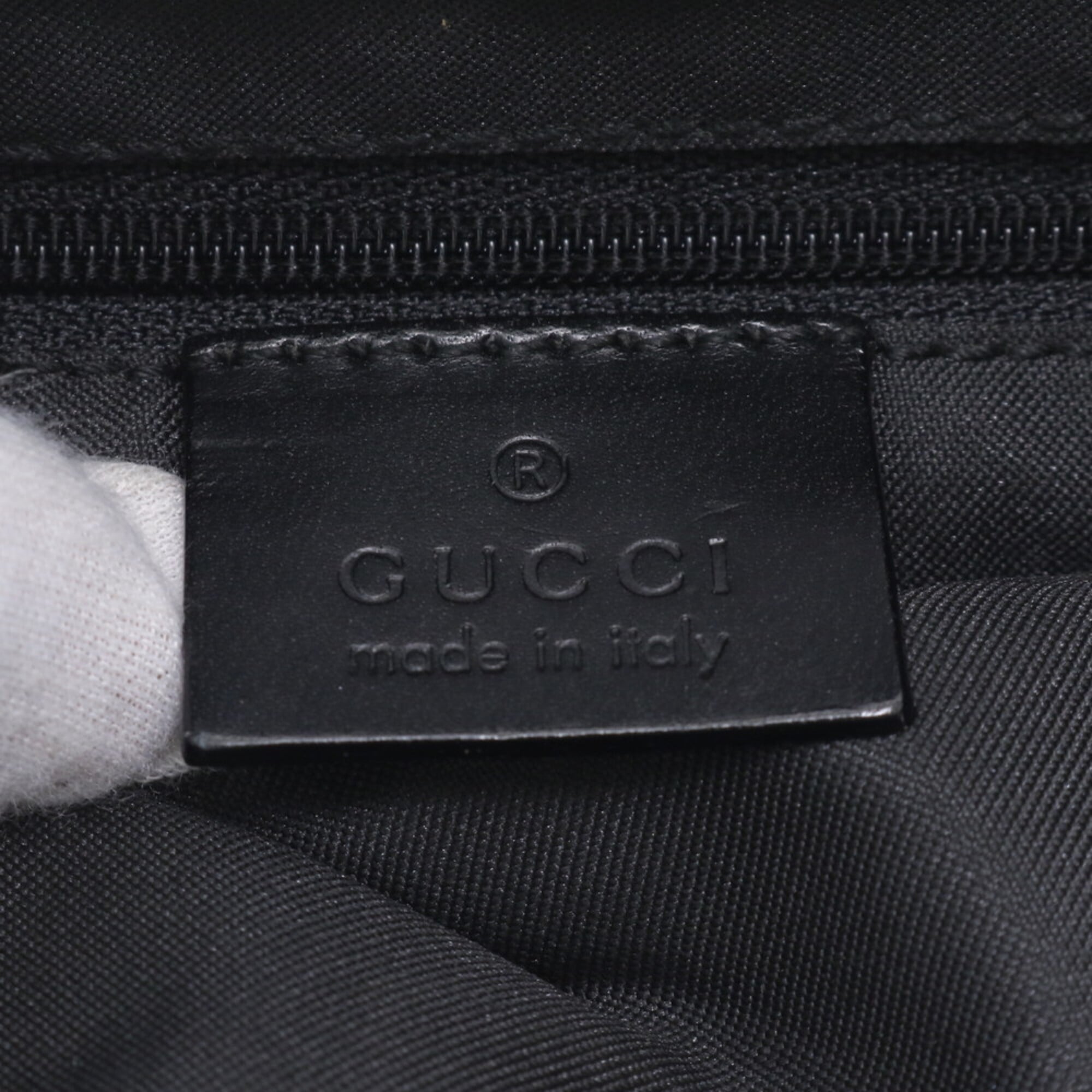 Gucci Gg Canvas Black Gg Canvas Leather Backpack Handbag (Pre-Owned)