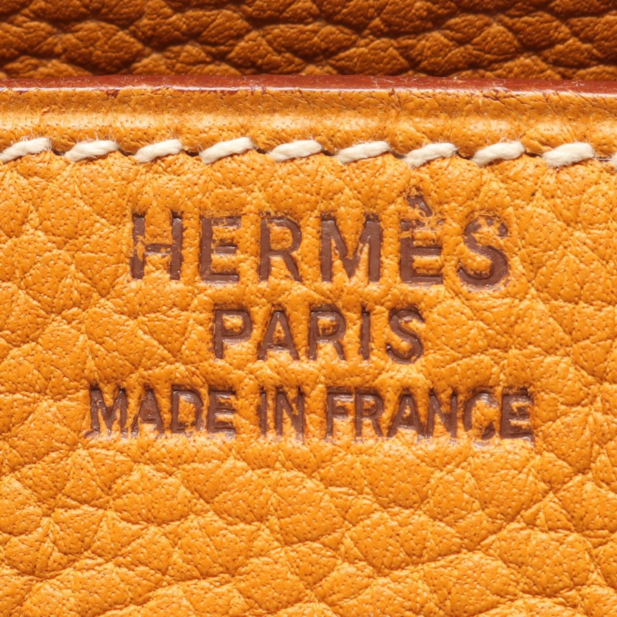 Hermes Yellow Togo Leather Handbag (Pre-Owned)
