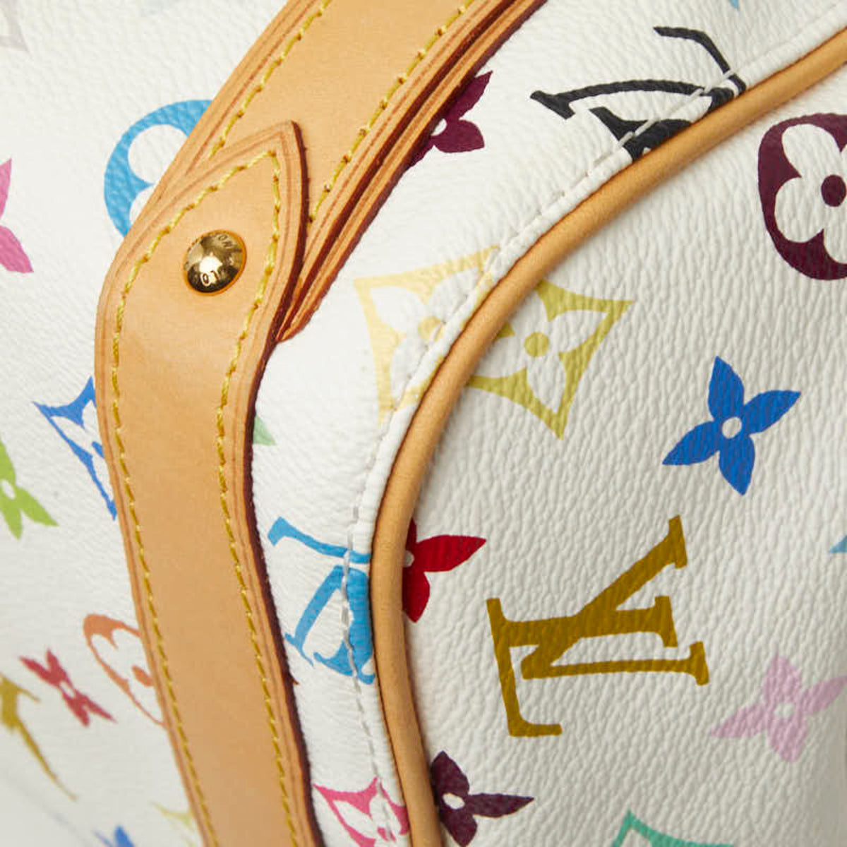 Louis Vuitton Blanc White Pvc Leather Handbag (Pre-Owned)