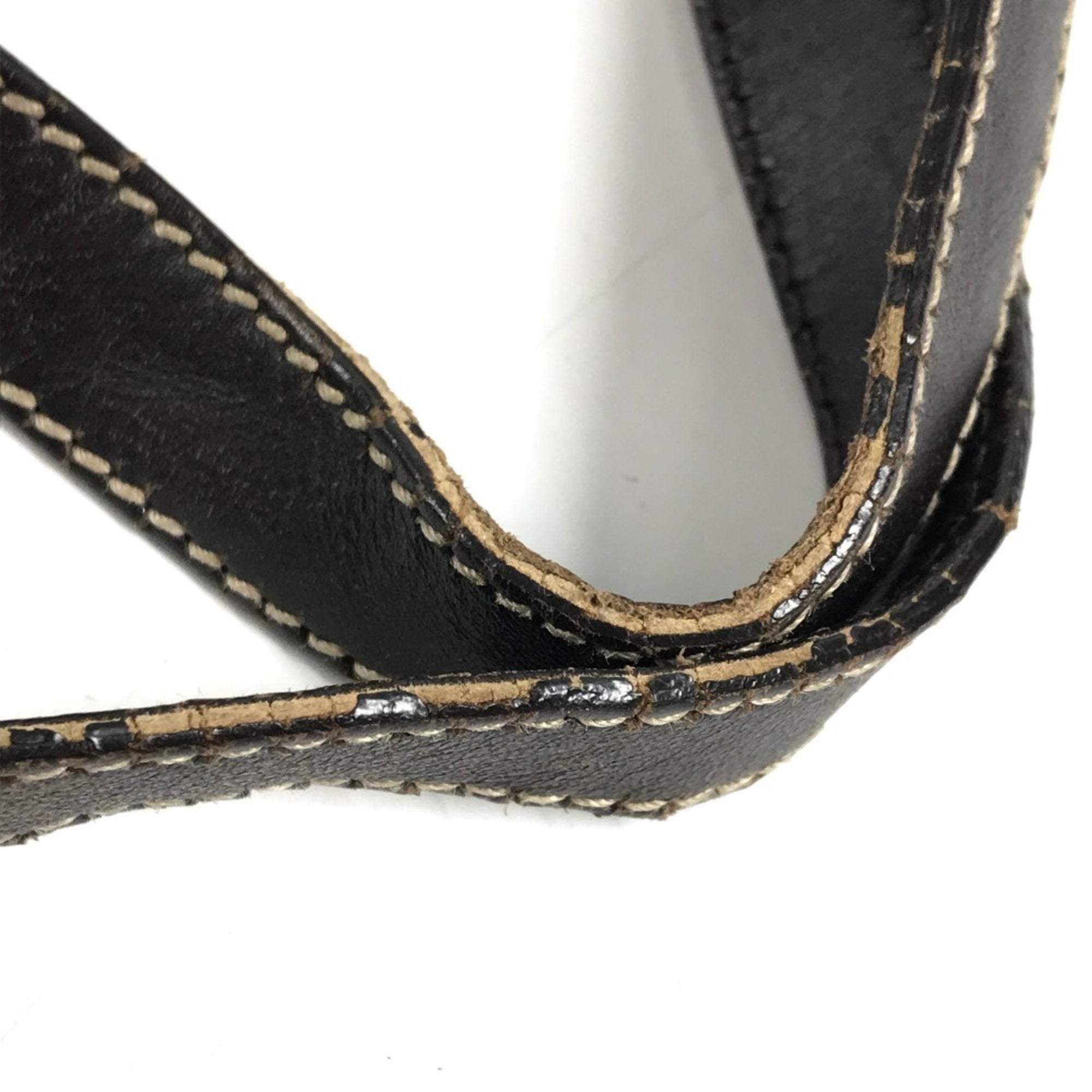 Gucci Beige Dark Brown Gg Supreme Leather Shoulder Bag Tote Bag (Pre-Owned)